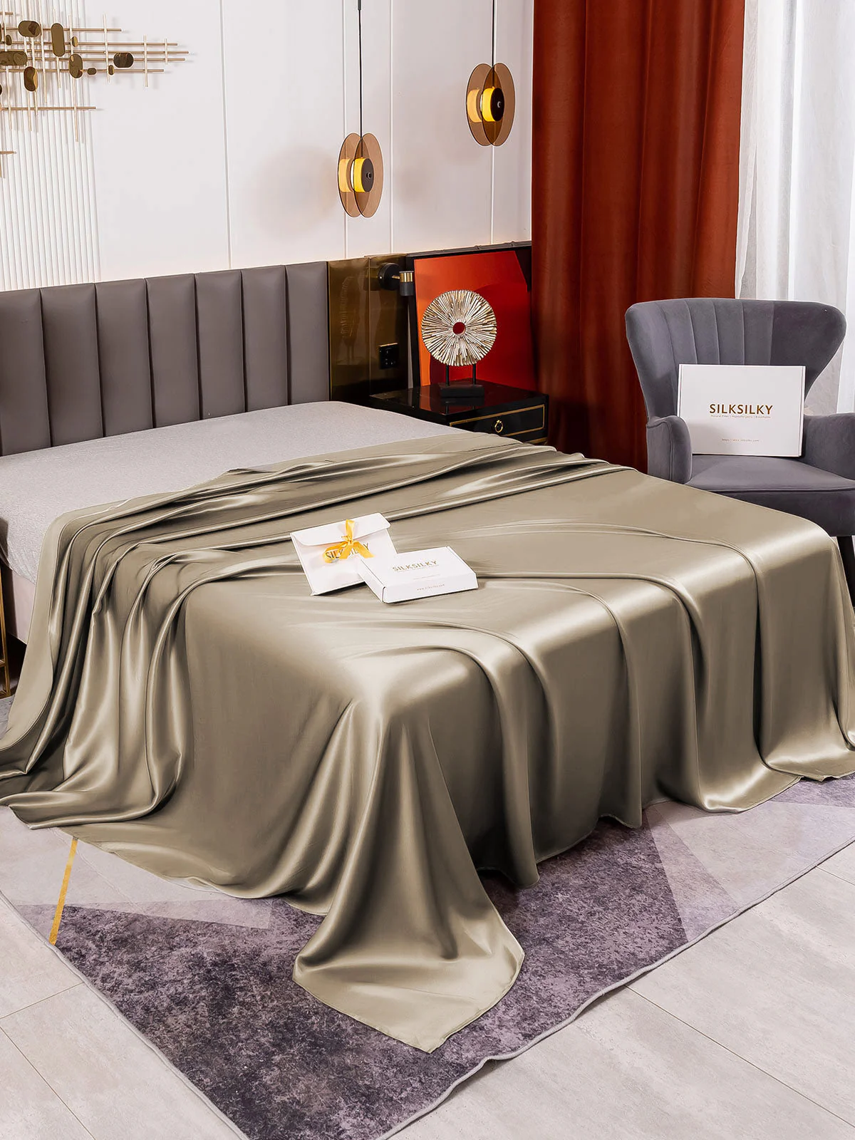 19Momme Maulberry-Seide nahtlose Wohnung Blatt - Image 39