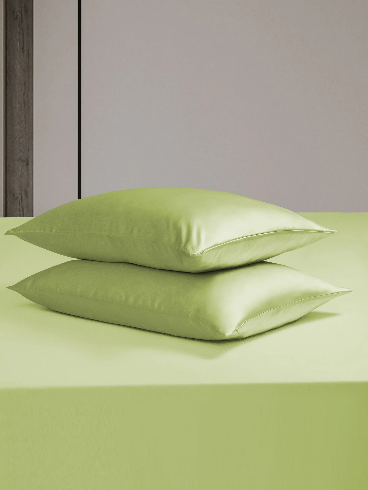 19Momme 3tlg Seidenset Wohnung Blatt+2x Kissenbezüge - Image 85