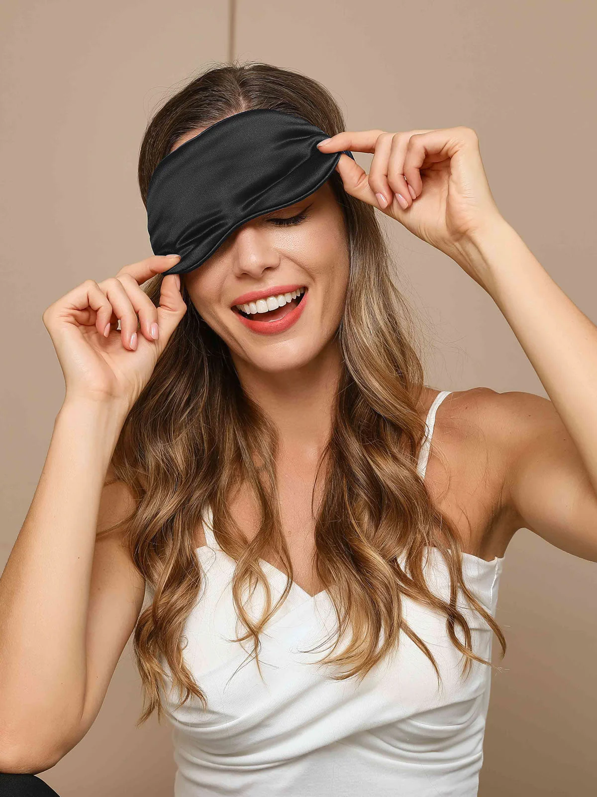 Schlafmaske aus reiner Seide mit elastischem Band - Image 10