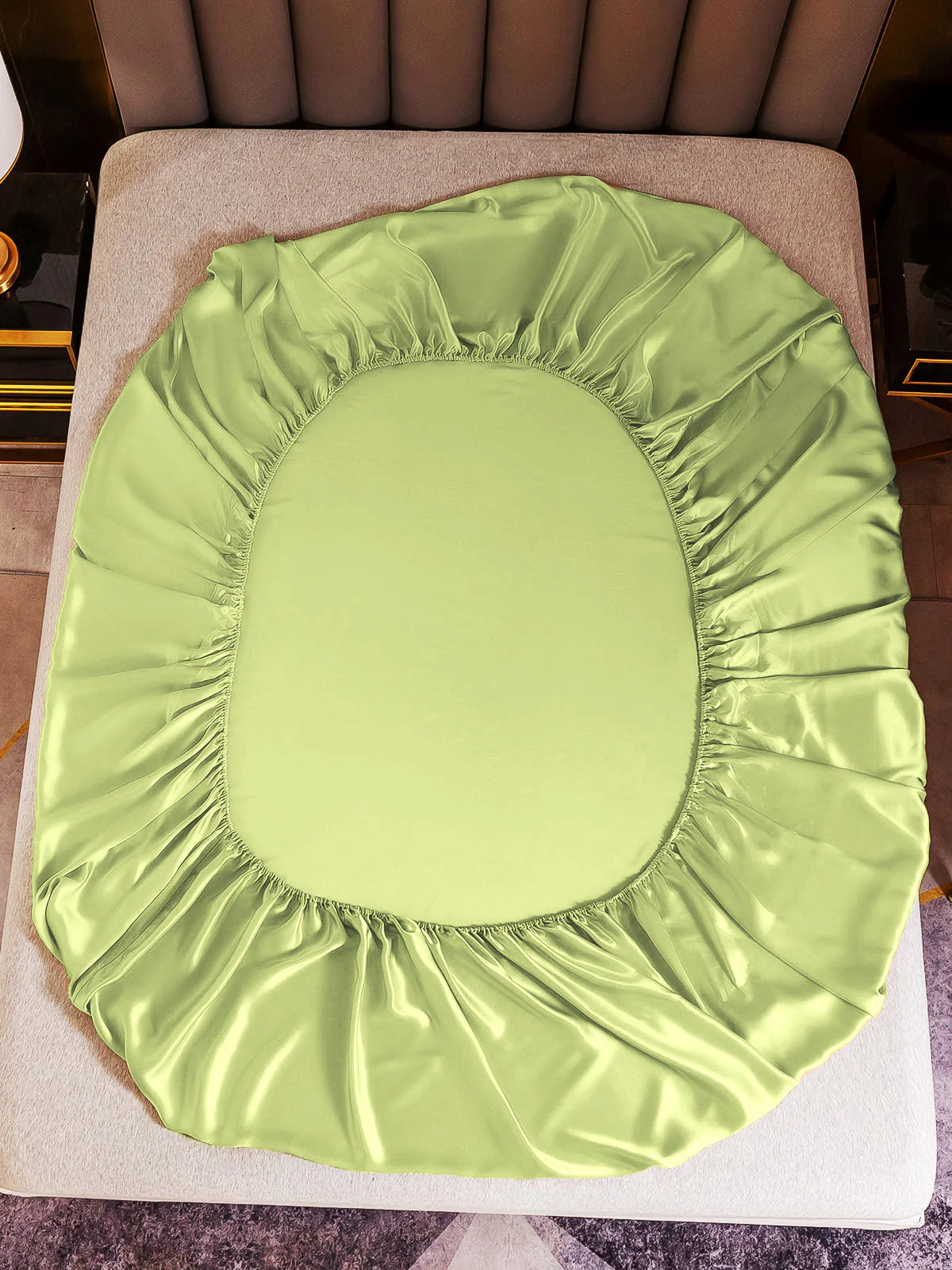 19Momme 3tlg Seide 1x Spannbettlaken+2x Kissenbezug - Image 105