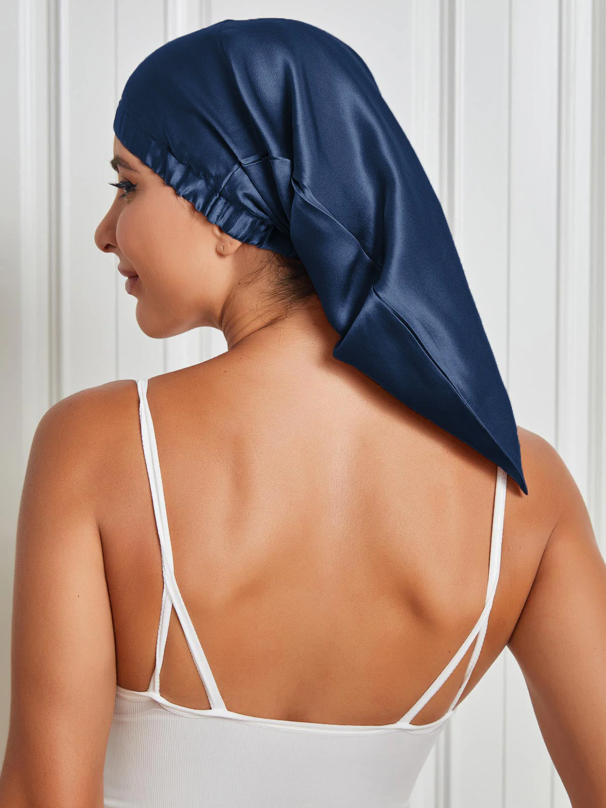 Reine Seide Elastische Haube - Image 14