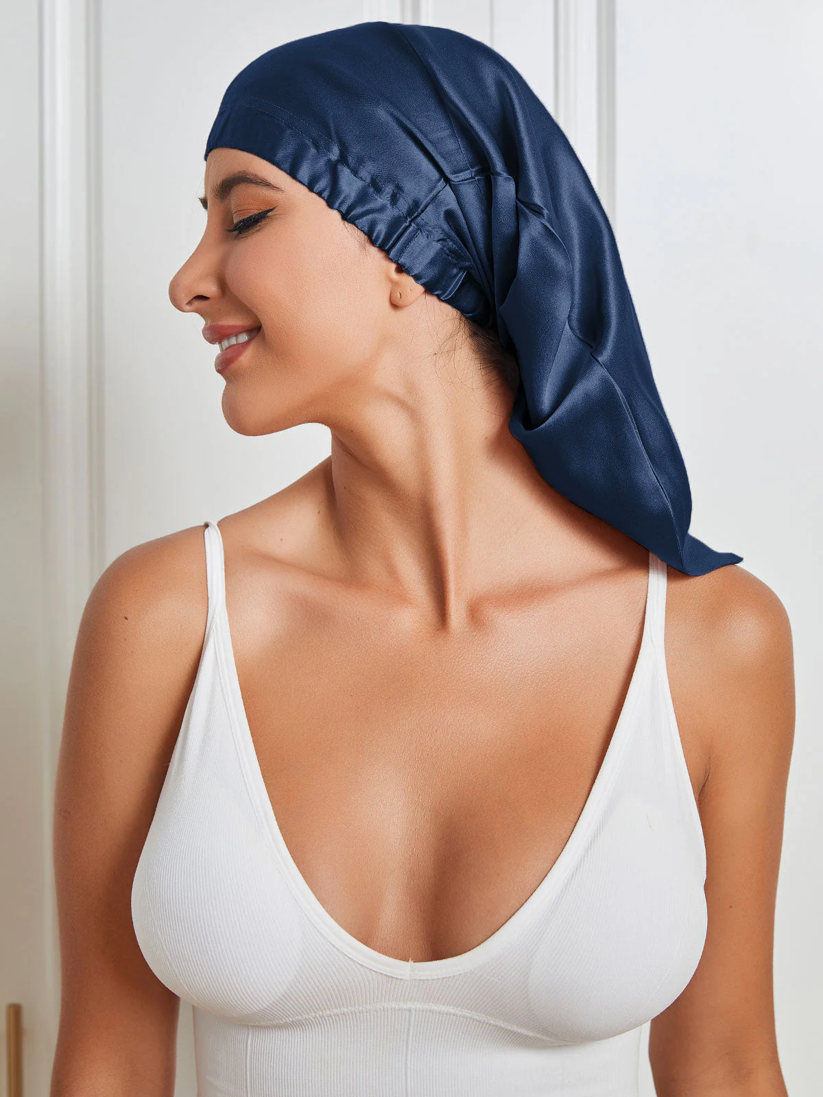 Reine Seide Elastische Haube - Image 17