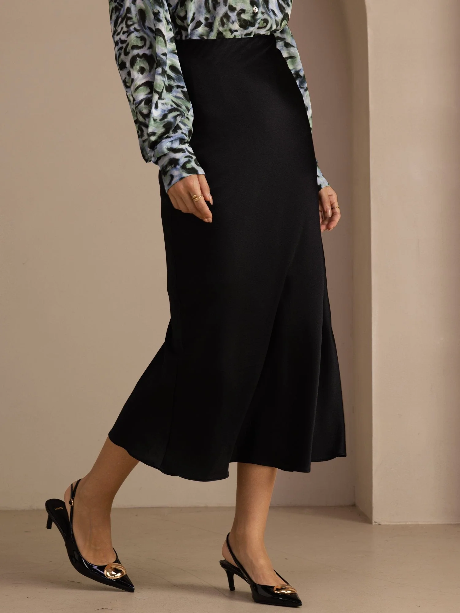 19Momme Seide Maxirock Mit Hoher Taille - Image 10