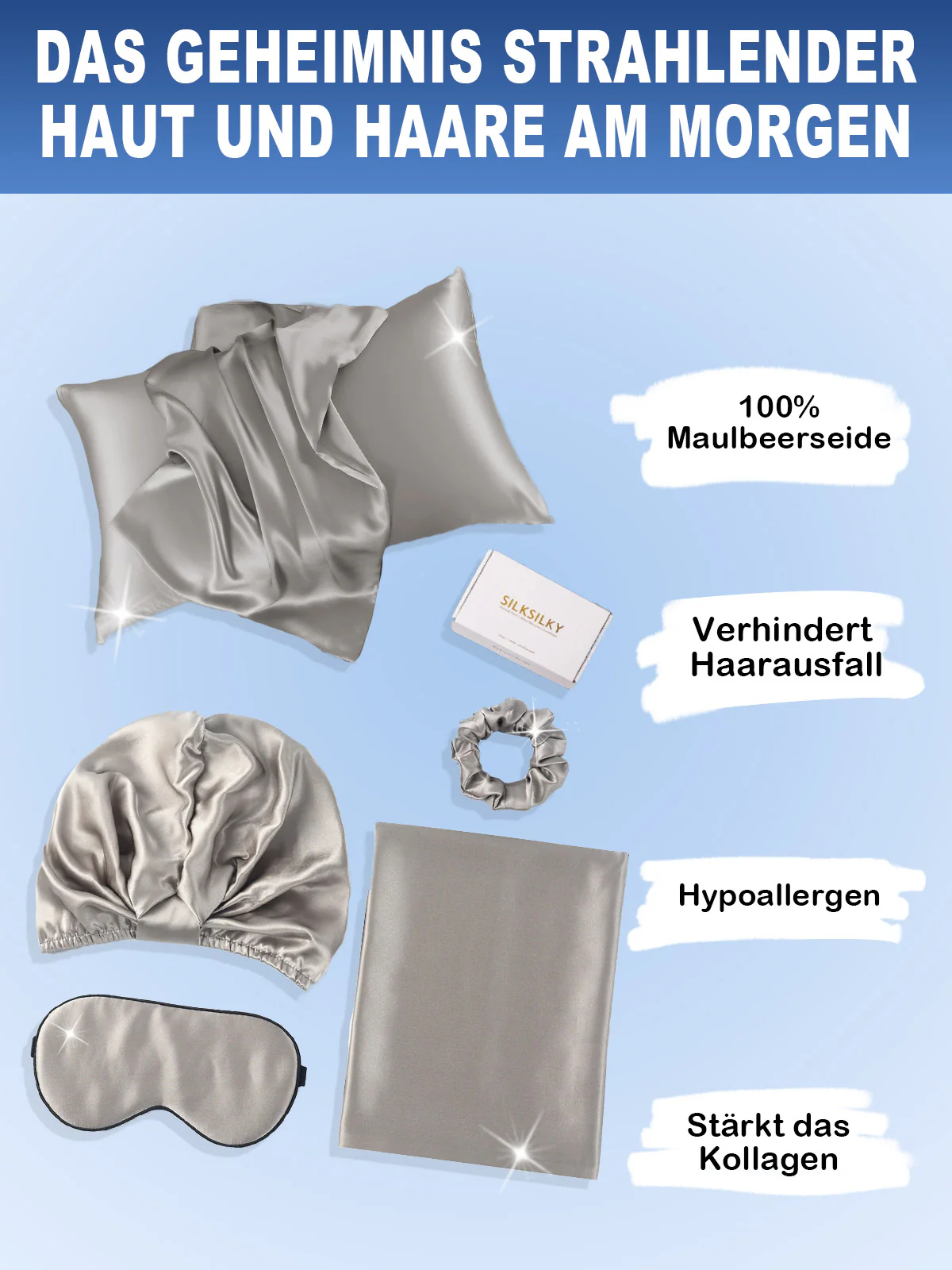19Momme 4Pcs Set Seide Kissenbezug Set - Image 41
