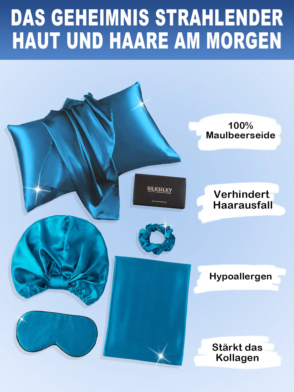 19Momme 4Pcs Set Seide Kissenbezug Set - Image 55