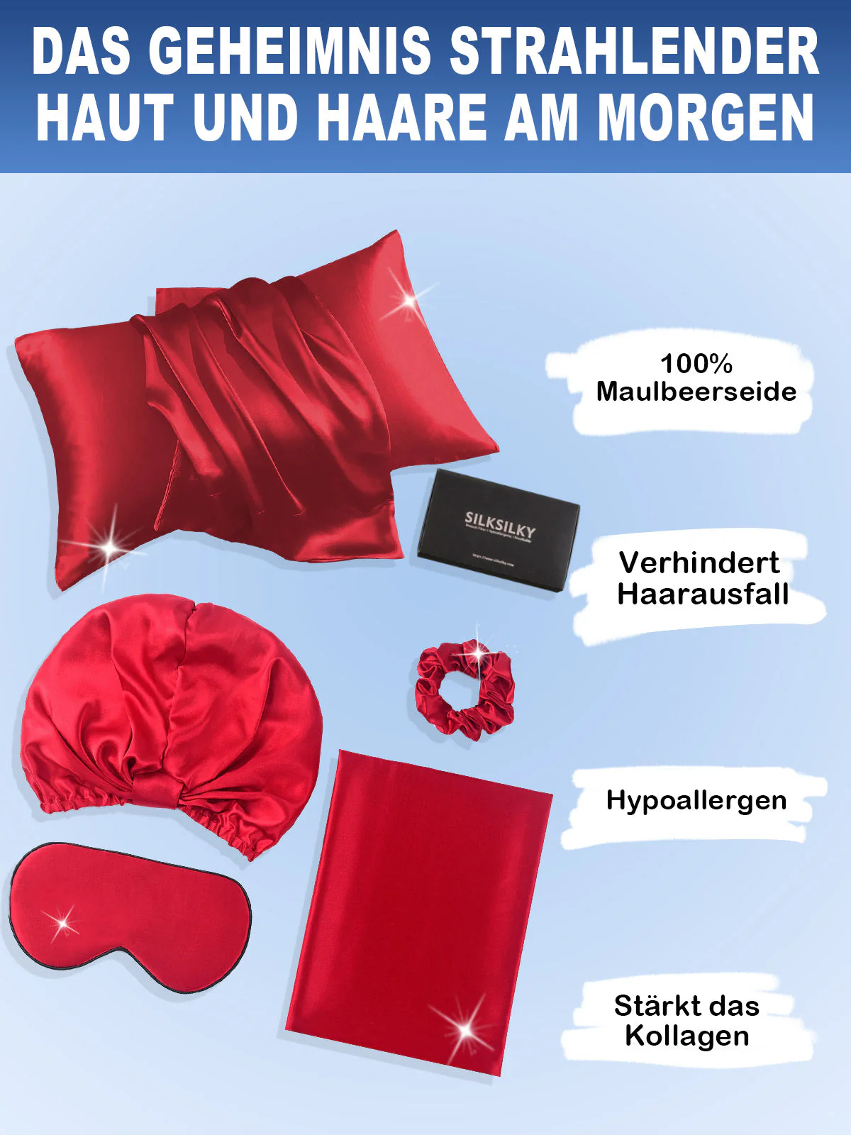 19Momme 4Pcs Set Seide Kissenbezug Set - Image 65