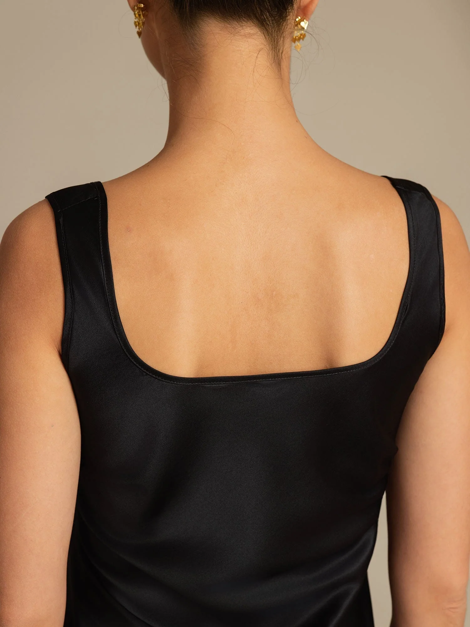 19Momme Seiden U-Ausschnitt Träger TankTop - Image 15