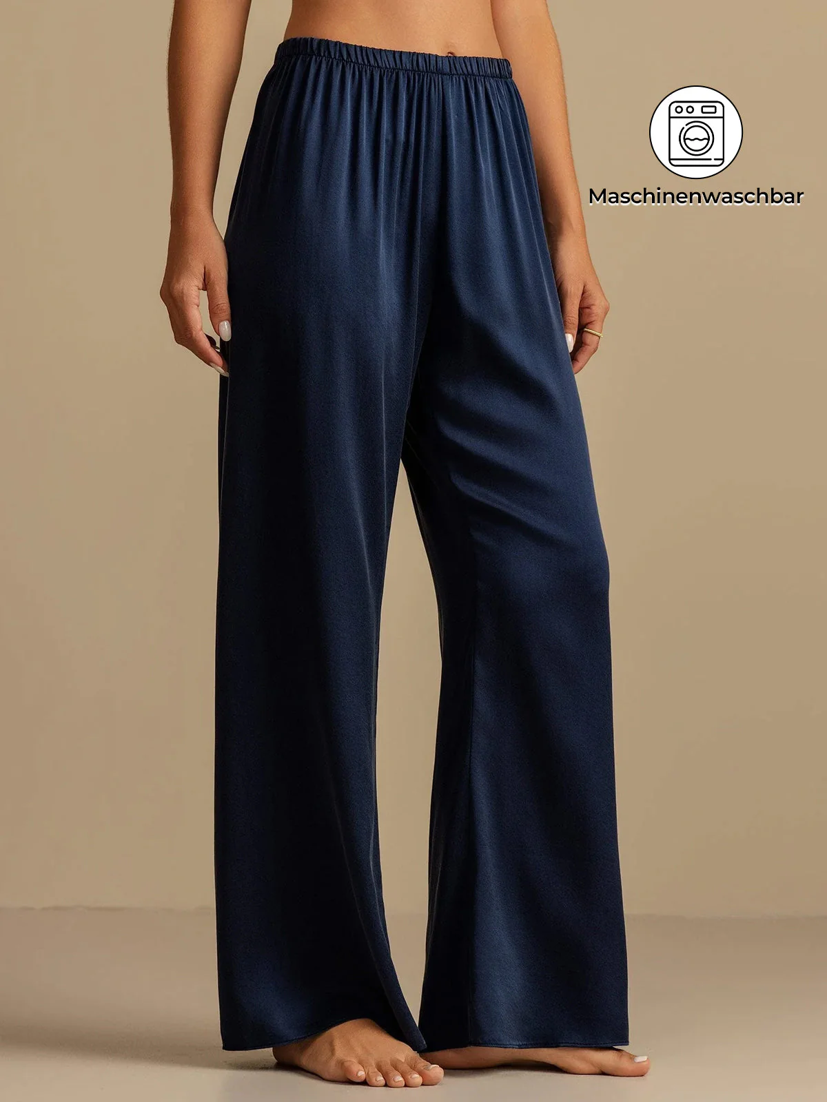 19Momme Waschbare Seidenweite Hose Damen Schlafhose mit Elastischem Bund - Image 8