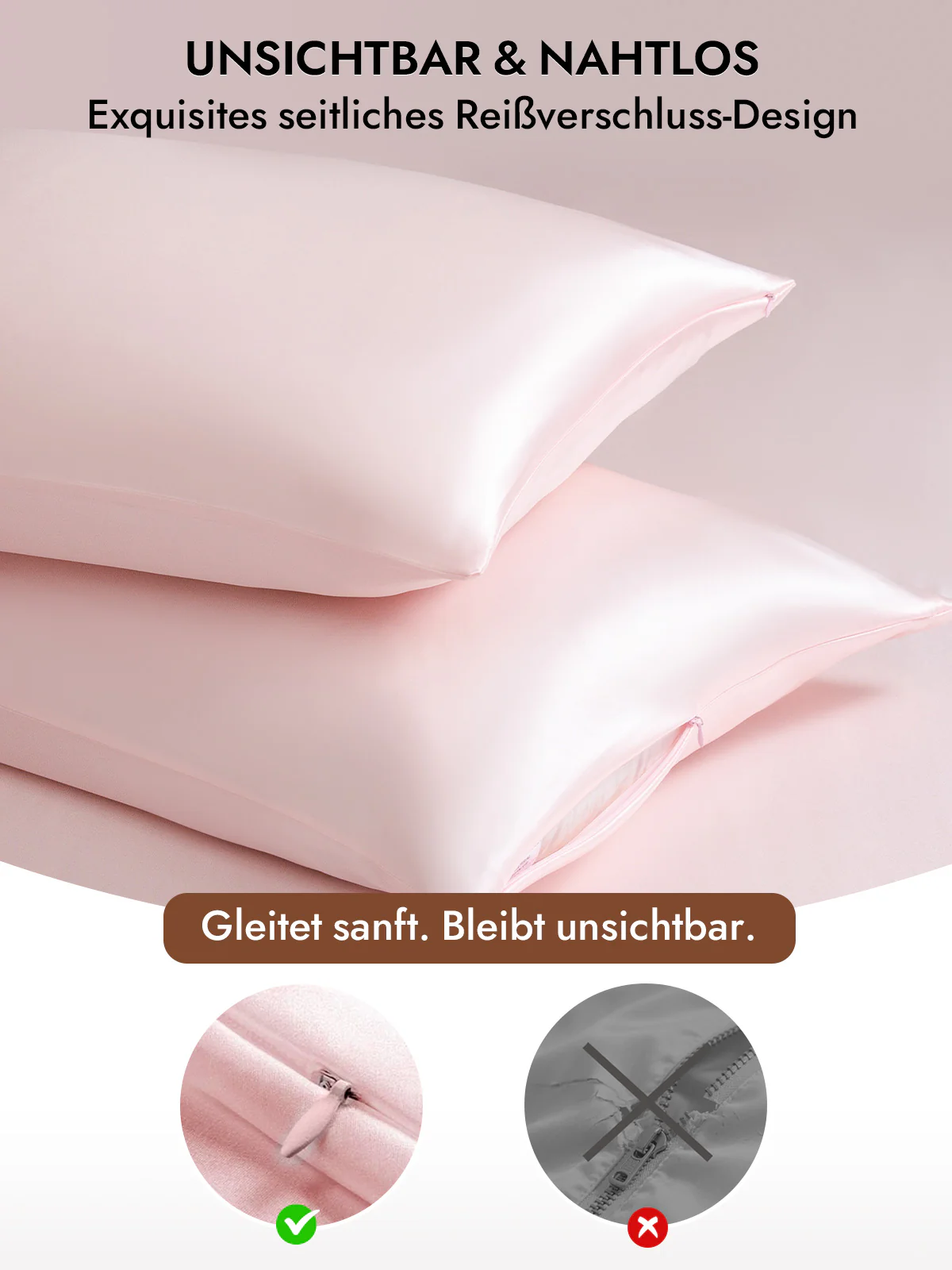 2Pcs 30Momme 100% Kissenbezüge Bundle - Versteckter Reißverschluss - Image 55