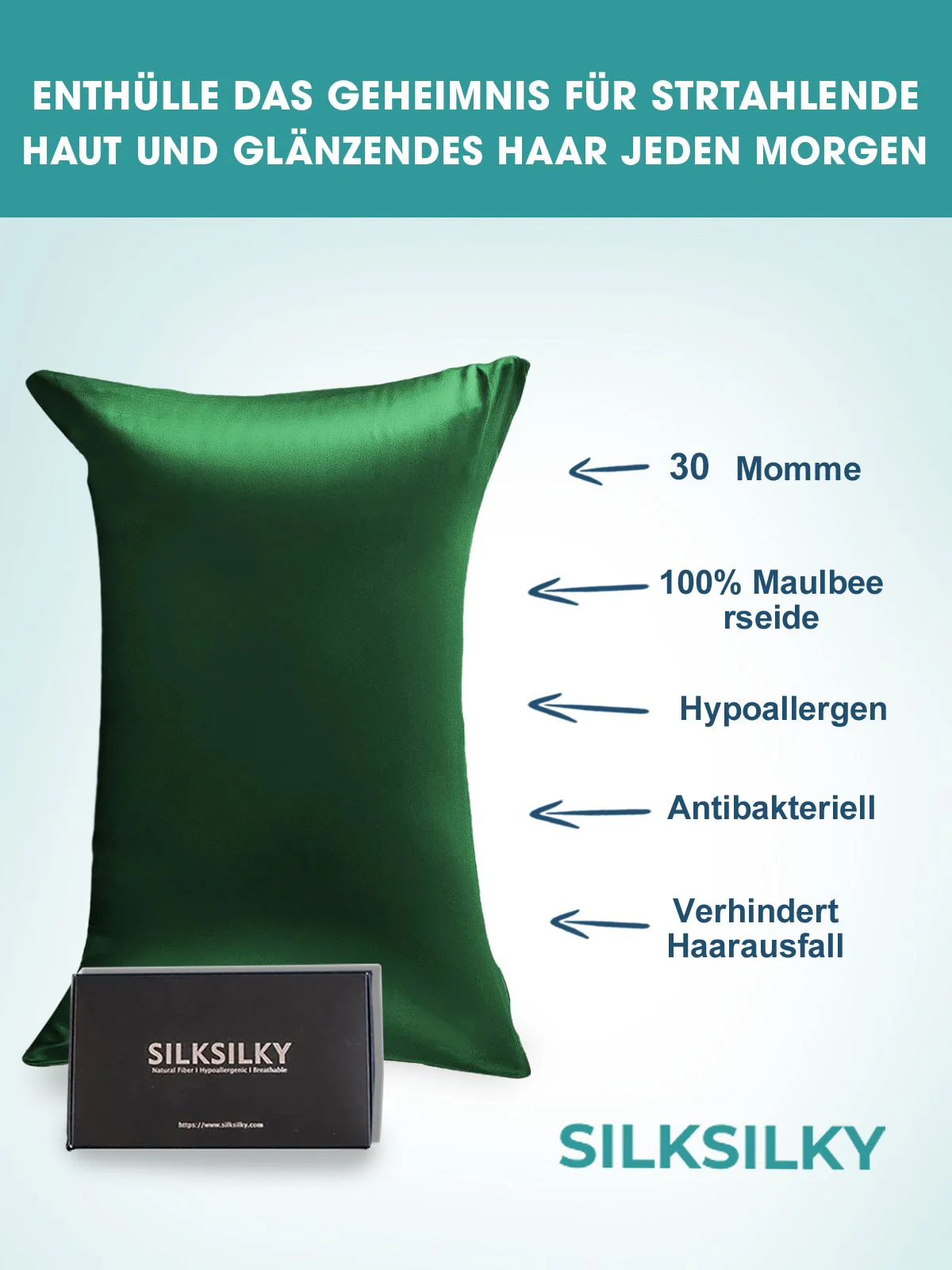 30 Momme Seide Kissenbezüge mit seitlichem Hotelverschluss - Image 18