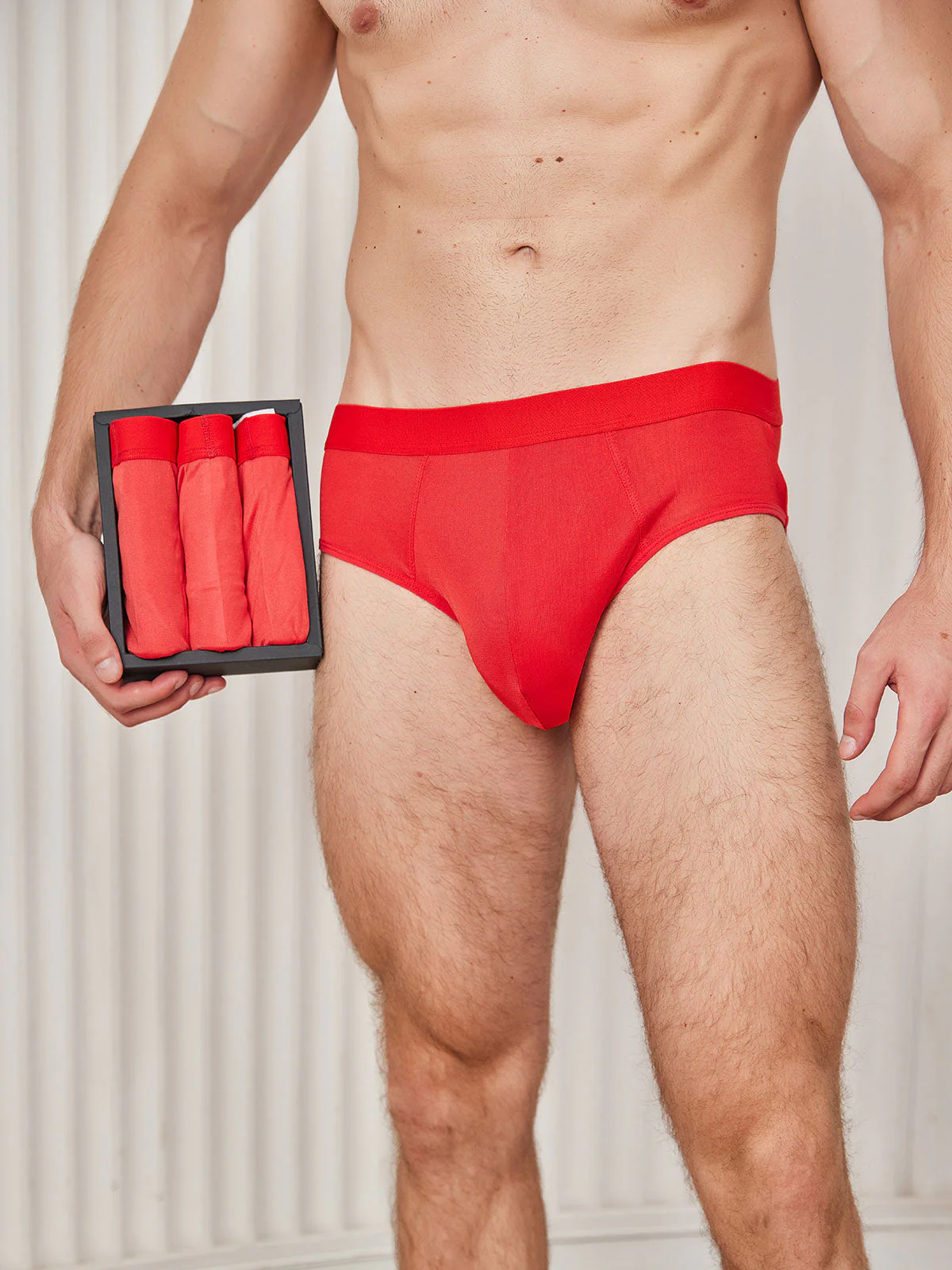 3 Stück Herren Slip Atmungsaktive Reine Seide Unterwäsche - Image 24