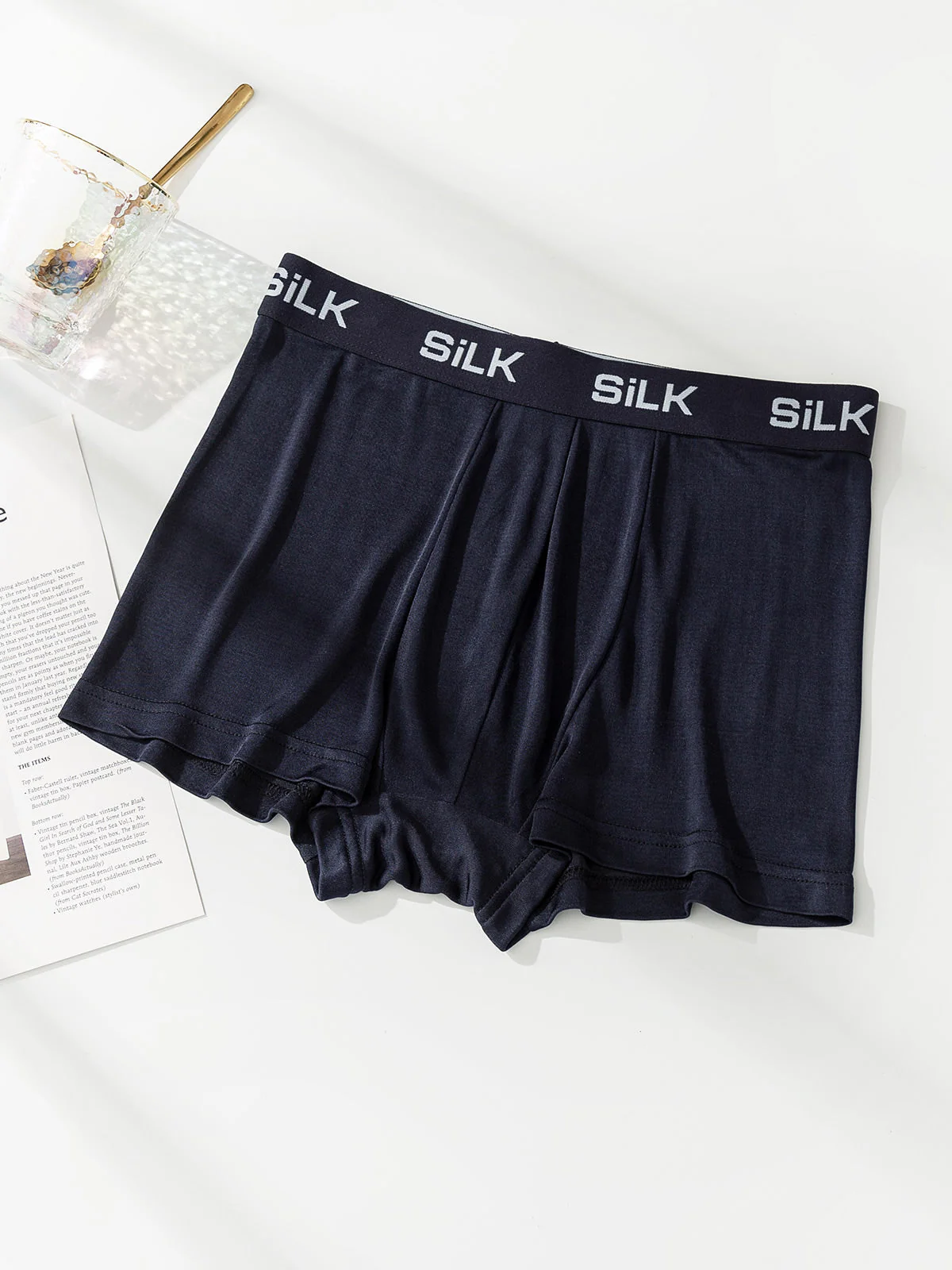 3 Stück Herren Ultra Weiche Bequeme Boxershorts Aus Reiner Seide - Image 5