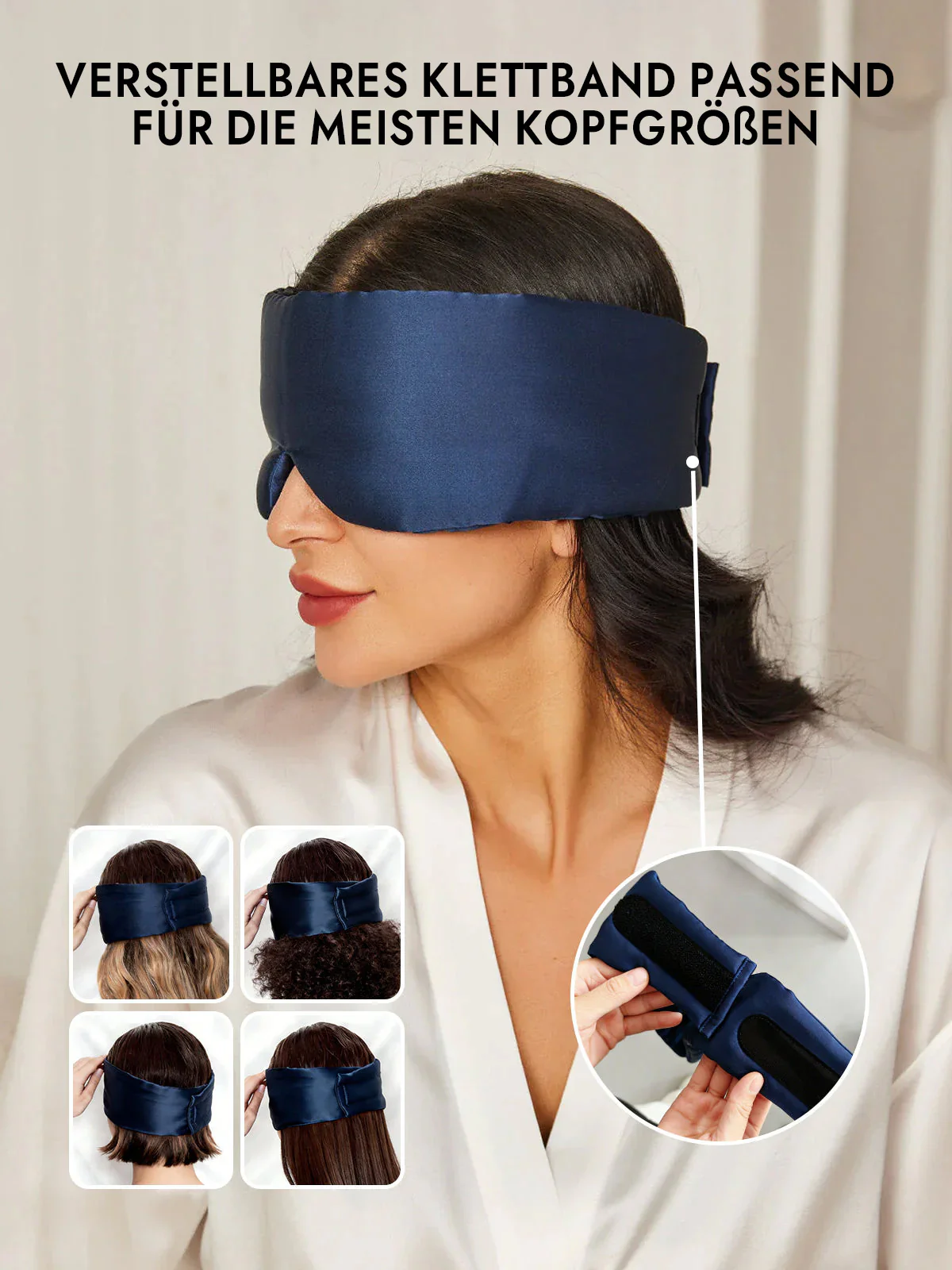 Elegante einteilige Seidenschlafaugenmaske - Image 16