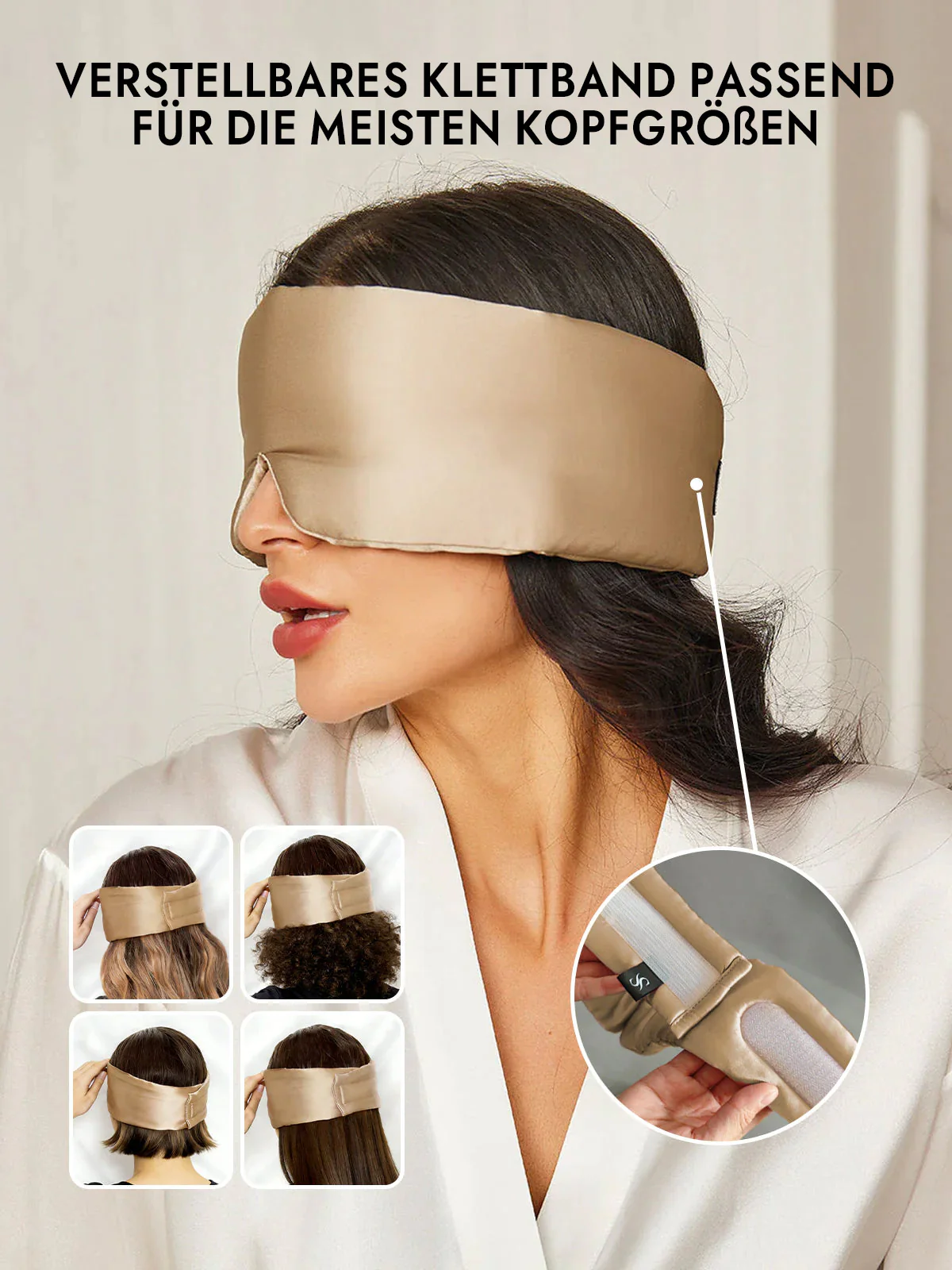 Elegante einteilige Seidenschlafaugenmaske - Image 34