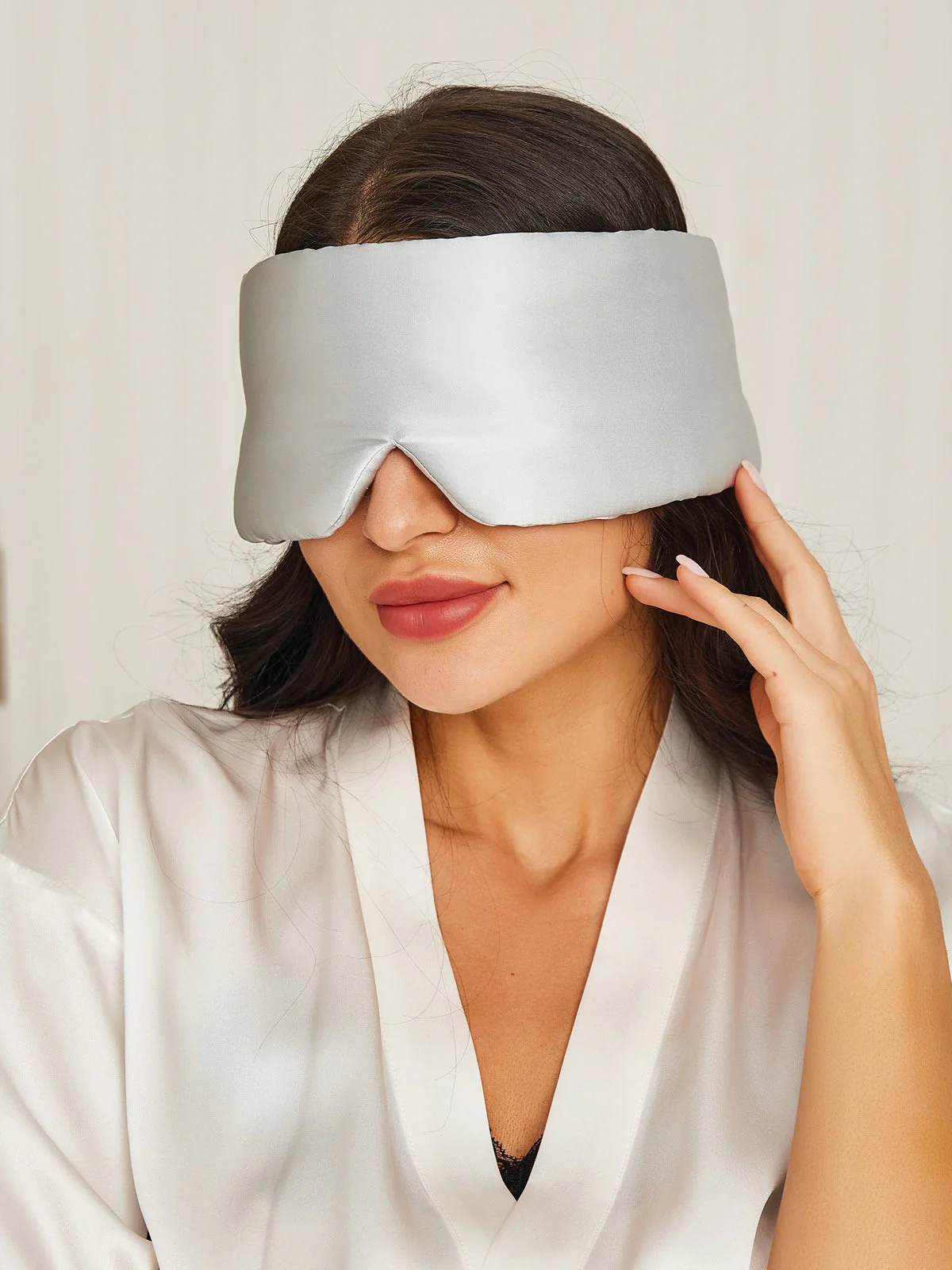 Elegante einteilige Seidenschlafaugenmaske - Image 55