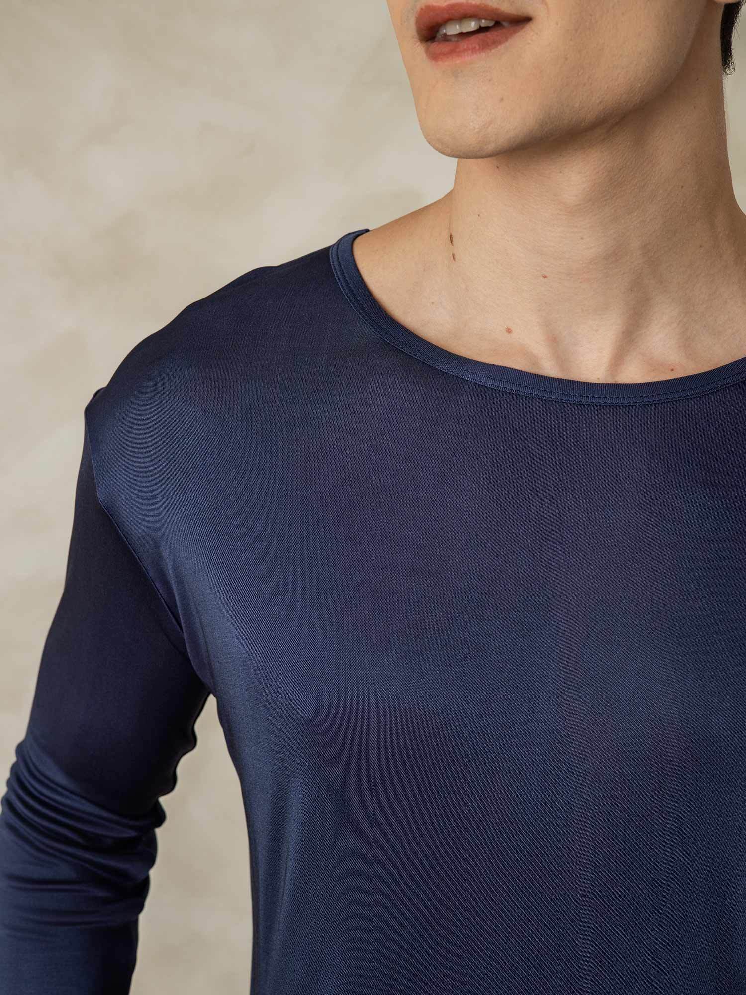 Herren Seidenjersey Langarm Unterwäsche - Image 15