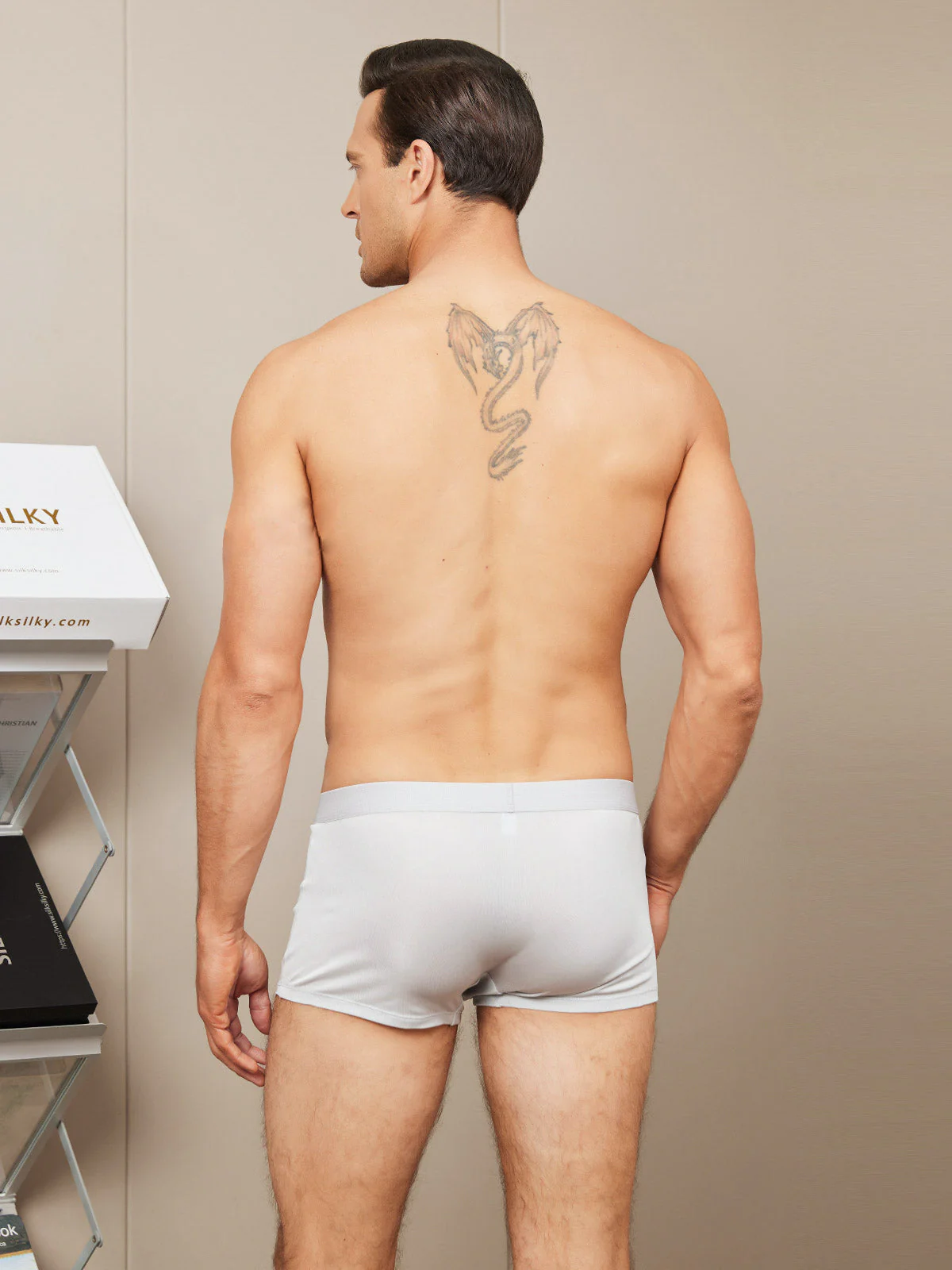 Herren Boxershorts Reine Seide - Image 25