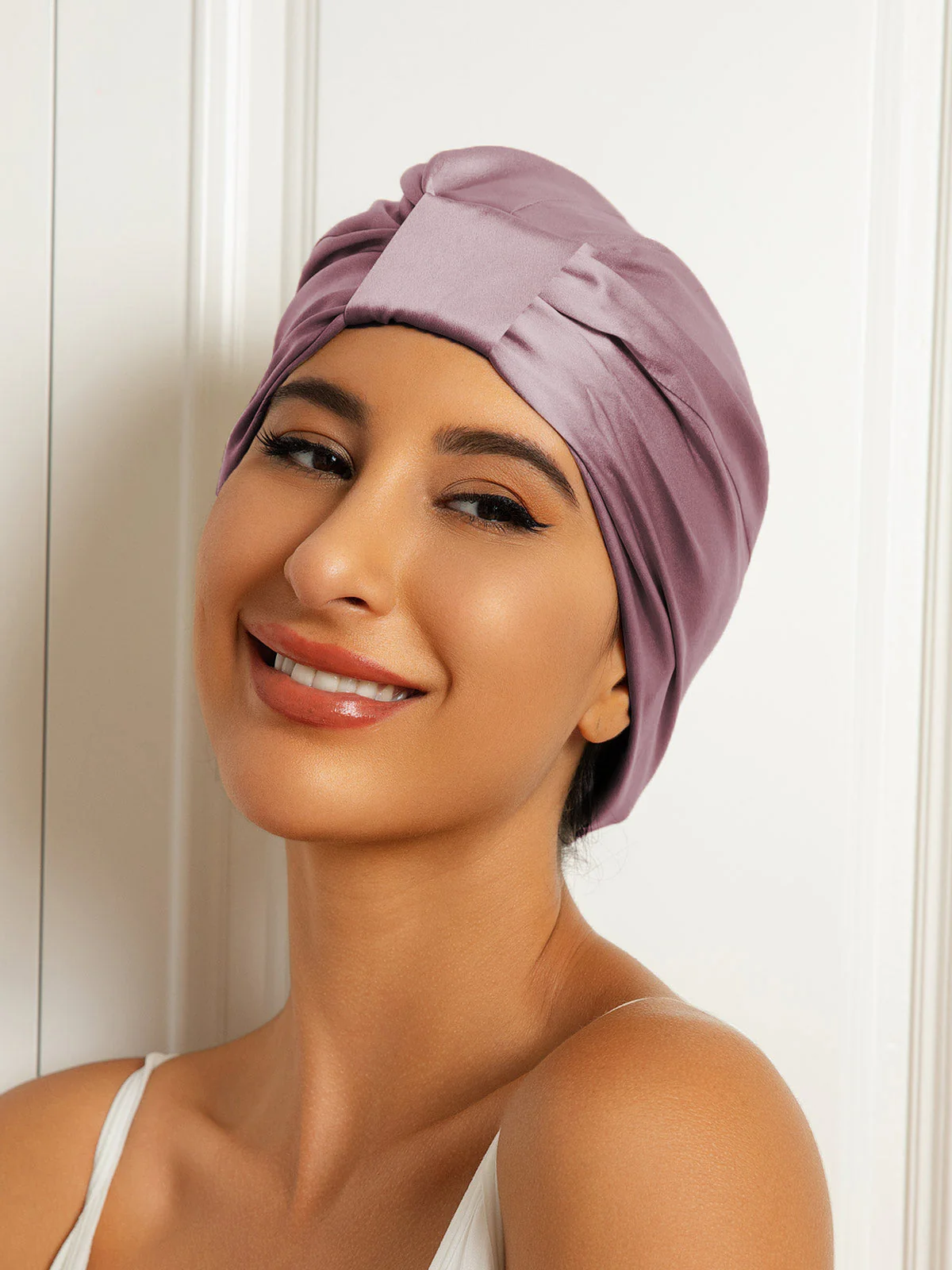 Reine Seide Doppelschicht Nacht Turban Seidenhaube - Image 13