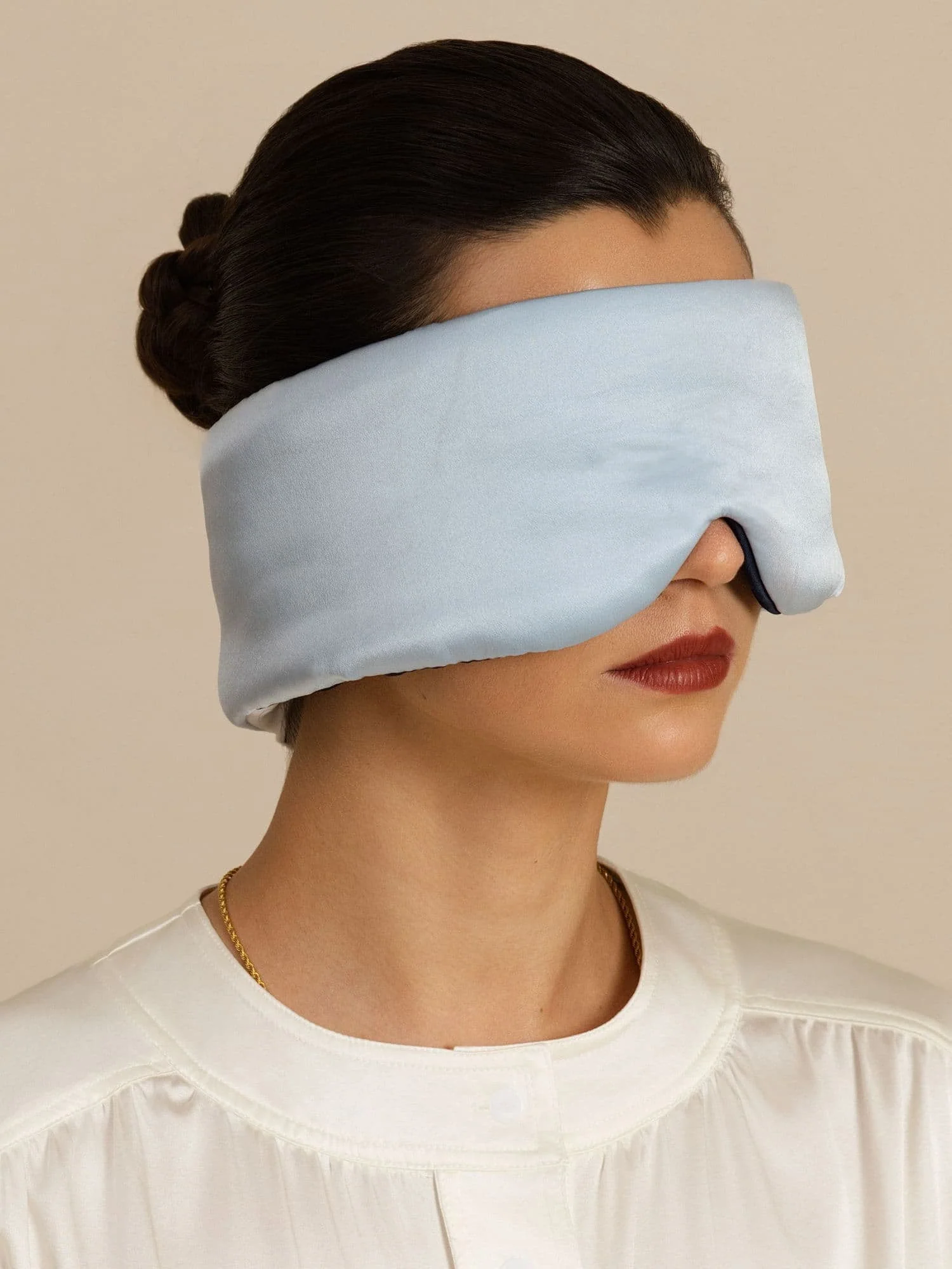 Augenmaske Aus Reiner Seide Doppelseitig Mit Geräuschlosem Klettverschluss - Image 8
