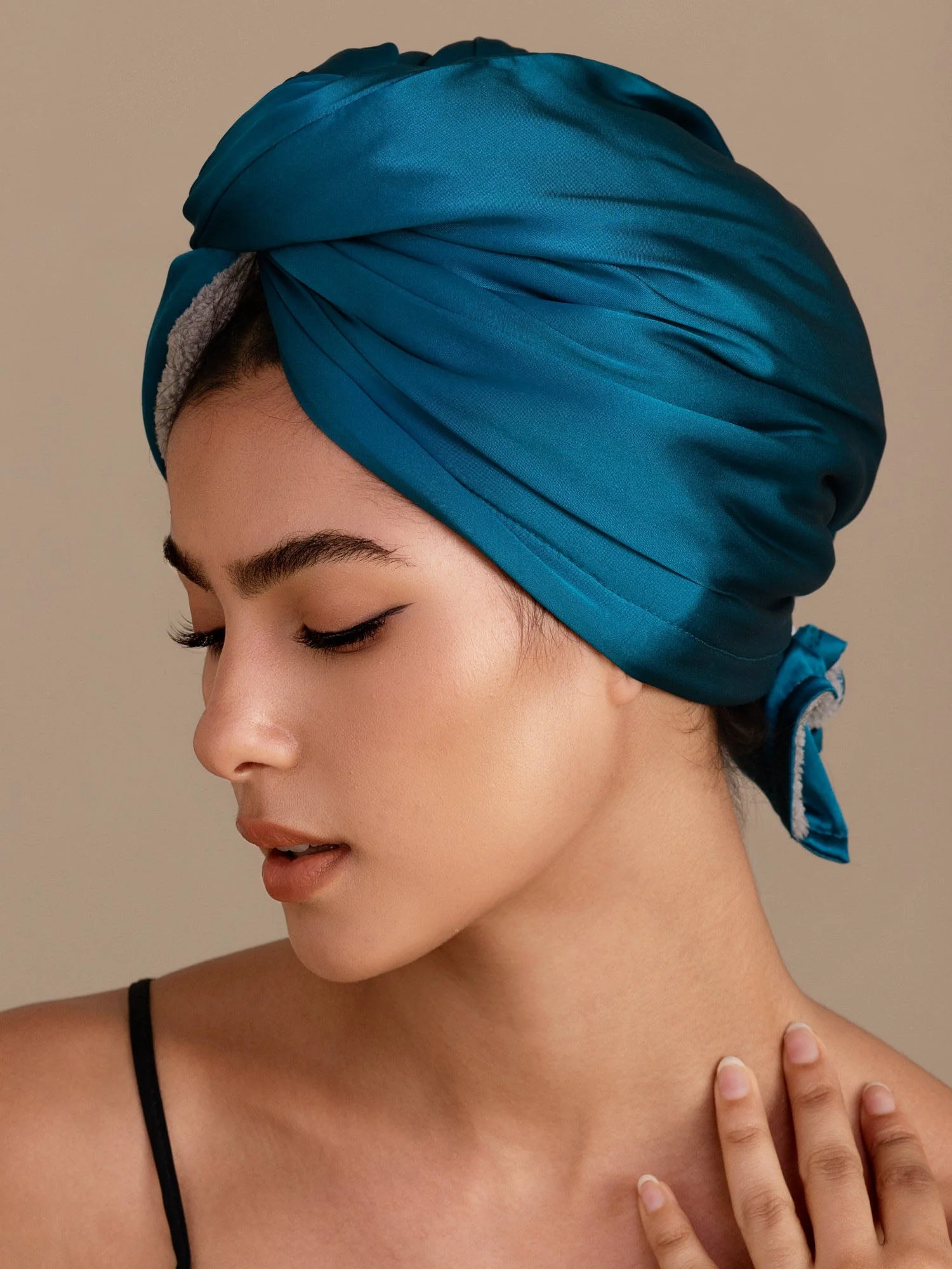 100% Maulbeerseide Doppelseitiges Haarturban-Handtuch – Schnelltrocknend, Anti-Frizz & Sanft zum Haar - Image 18