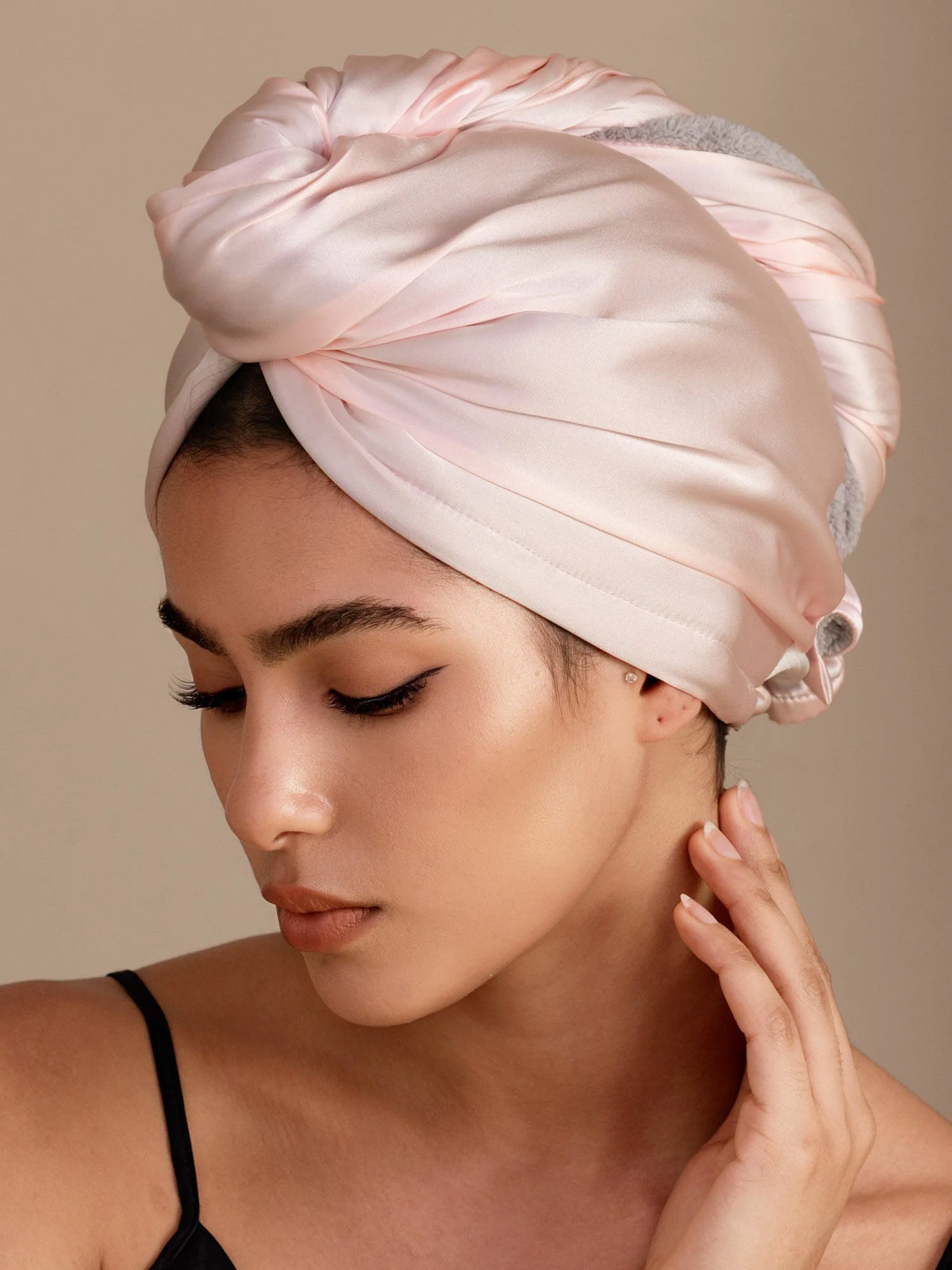 100% Maulbeerseide Doppelseitiges Haarturban-Handtuch – Schnelltrocknend, Anti-Frizz & Sanft zum Haar - Image 23