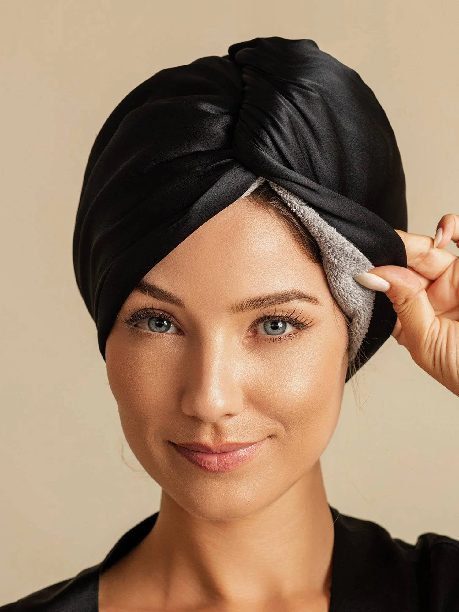 100% Maulbeerseide Doppelseitiges Haarturban-Handtuch – Schnelltrocknend, Anti-Frizz & Sanft zum Haar - Image 28