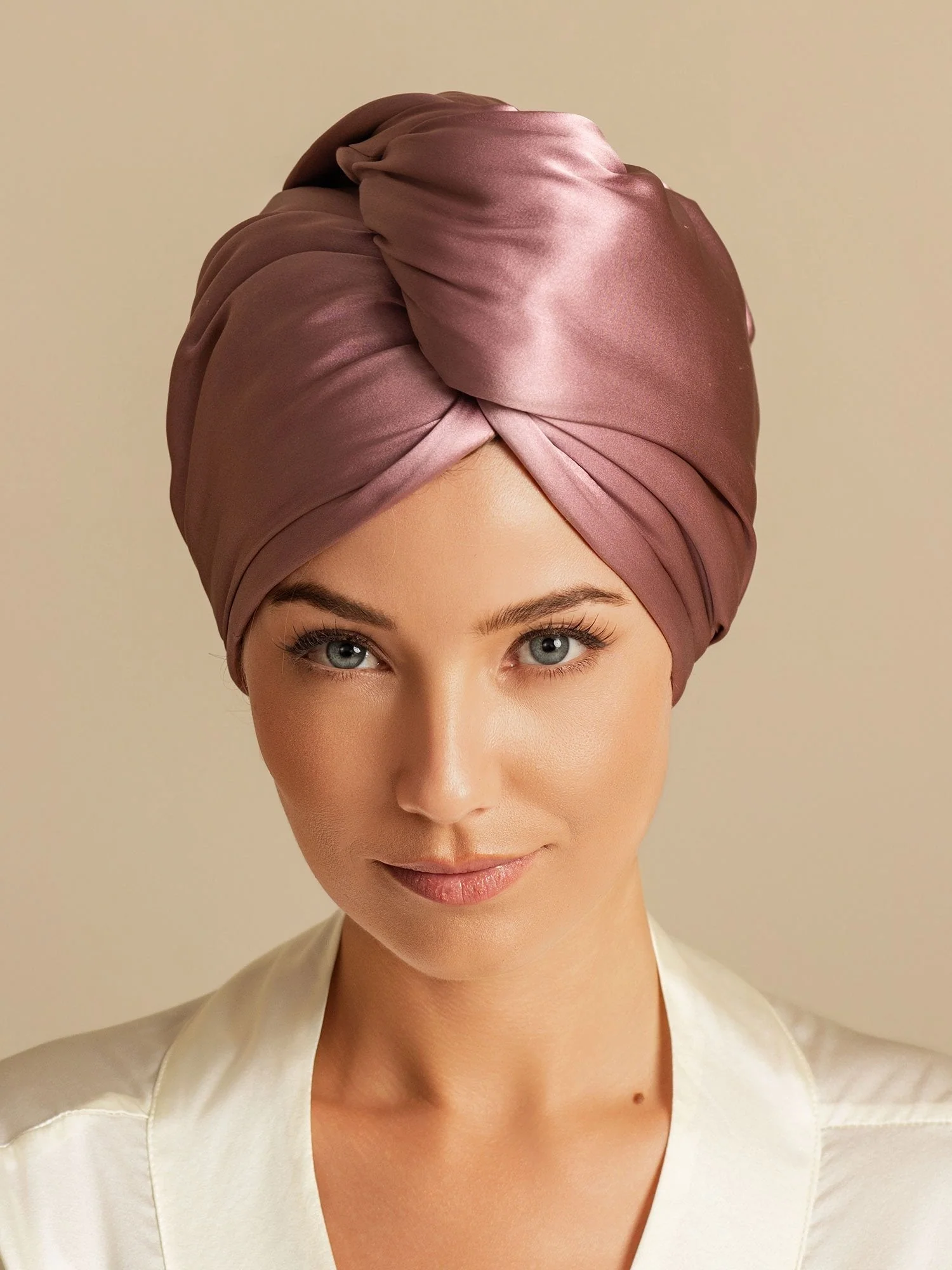 100% Maulbeerseide Doppelseitiges Haarturban-Handtuch – Schnelltrocknend, Anti-Frizz & Sanft zum Haar - Image 3