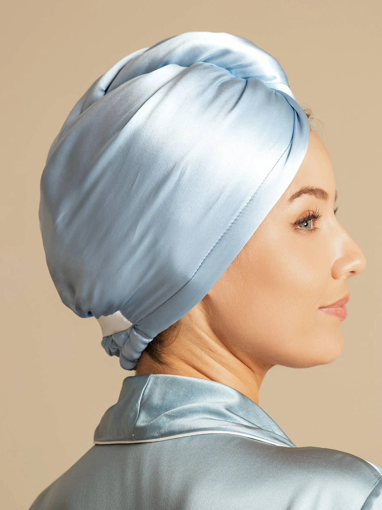 100% Maulbeerseide Doppelseitiges Haarturban-Handtuch – Schnelltrocknend, Anti-Frizz & Sanft zum Haar - Image 34