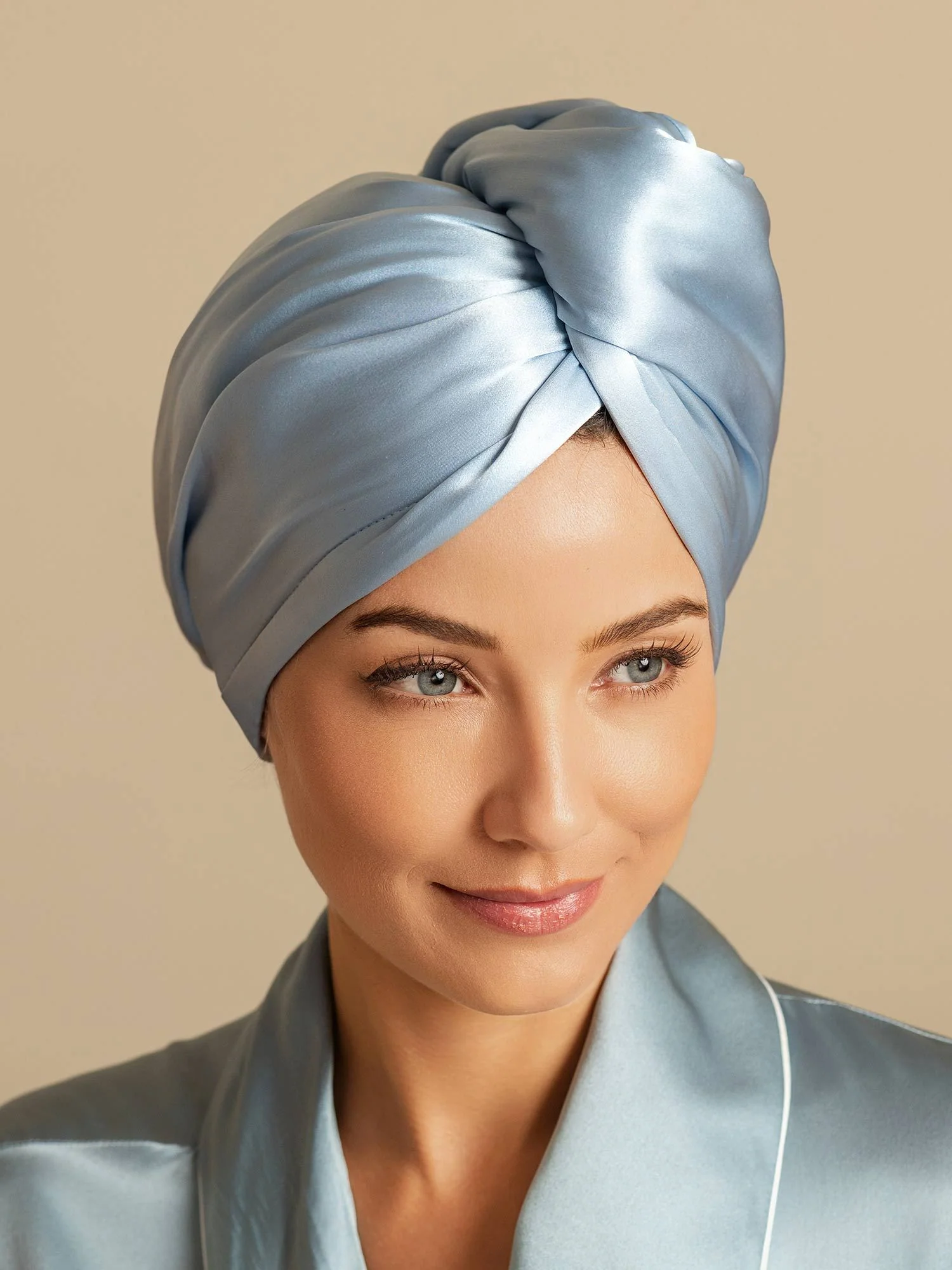 100% Maulbeerseide Doppelseitiges Haarturban-Handtuch – Schnelltrocknend, Anti-Frizz & Sanft zum Haar - Image 35