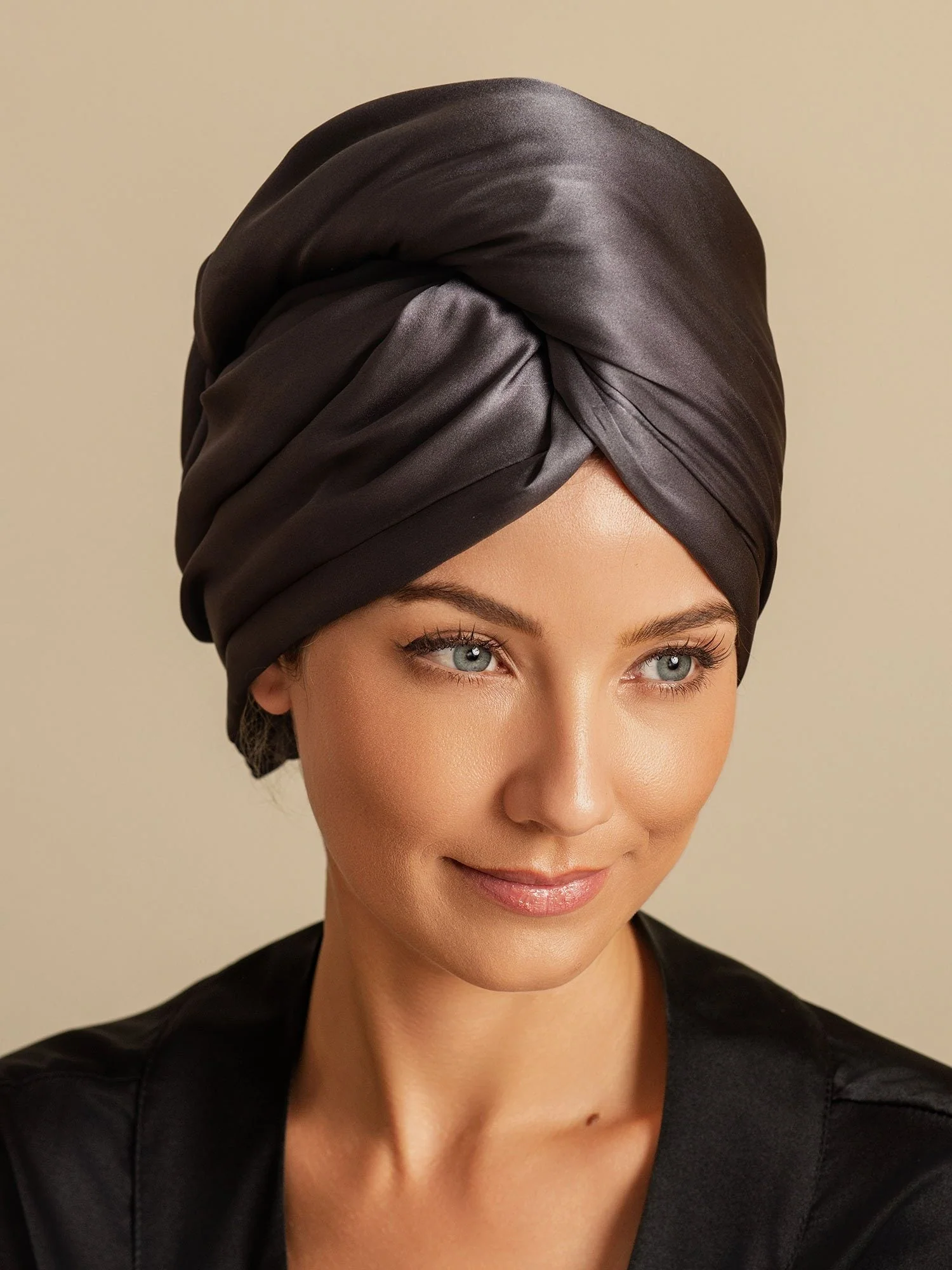 100% Maulbeerseide Doppelseitiges Haarturban-Handtuch – Schnelltrocknend, Anti-Frizz & Sanft zum Haar - Image 41