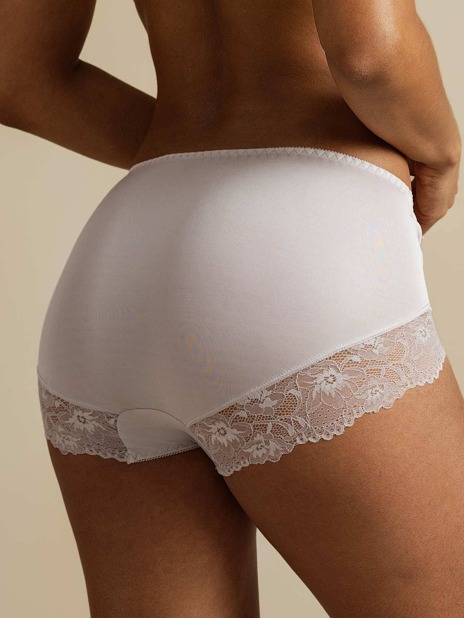 100% Maulbeerseide High-Waist Slip Mit Spitzenbesatz - Image 7