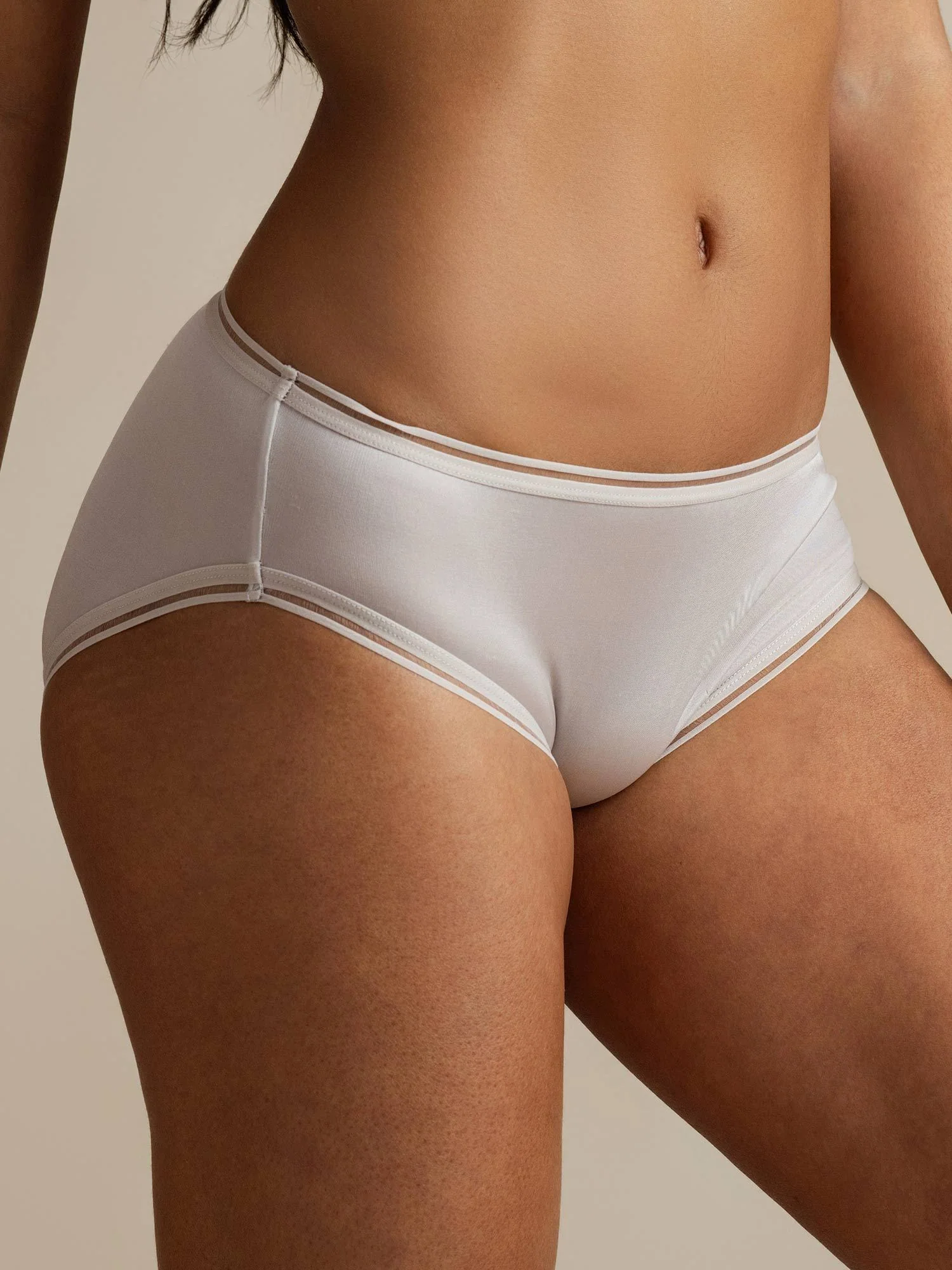 Pure Seide Geschmolzener Saum Panty - Image 12