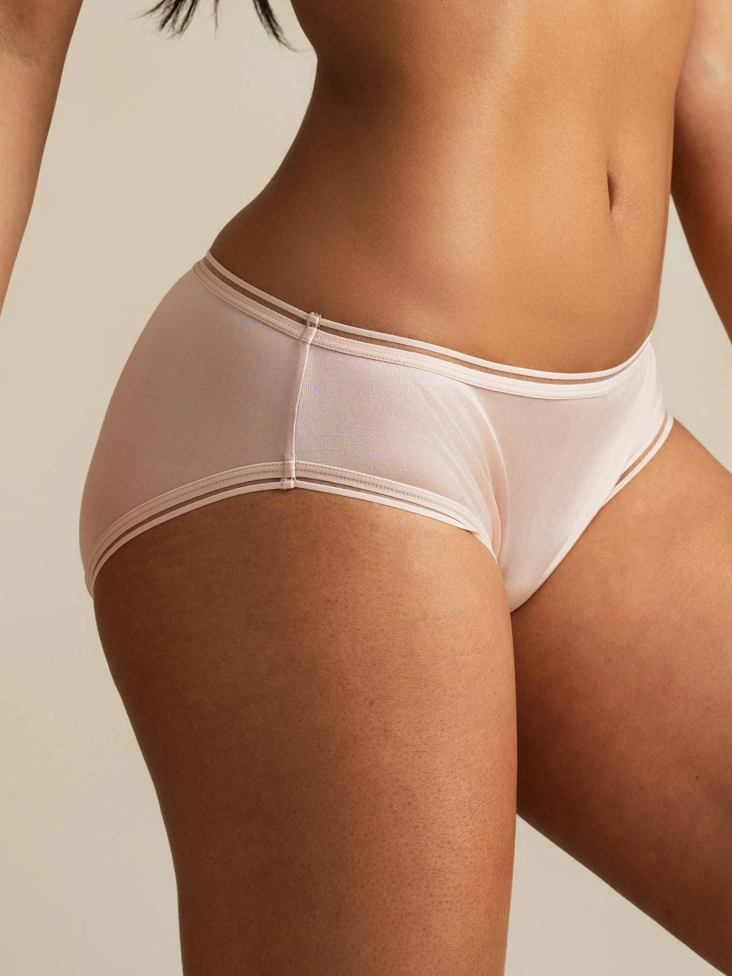 Pure Seide Geschmolzener Saum Panty - Image 3