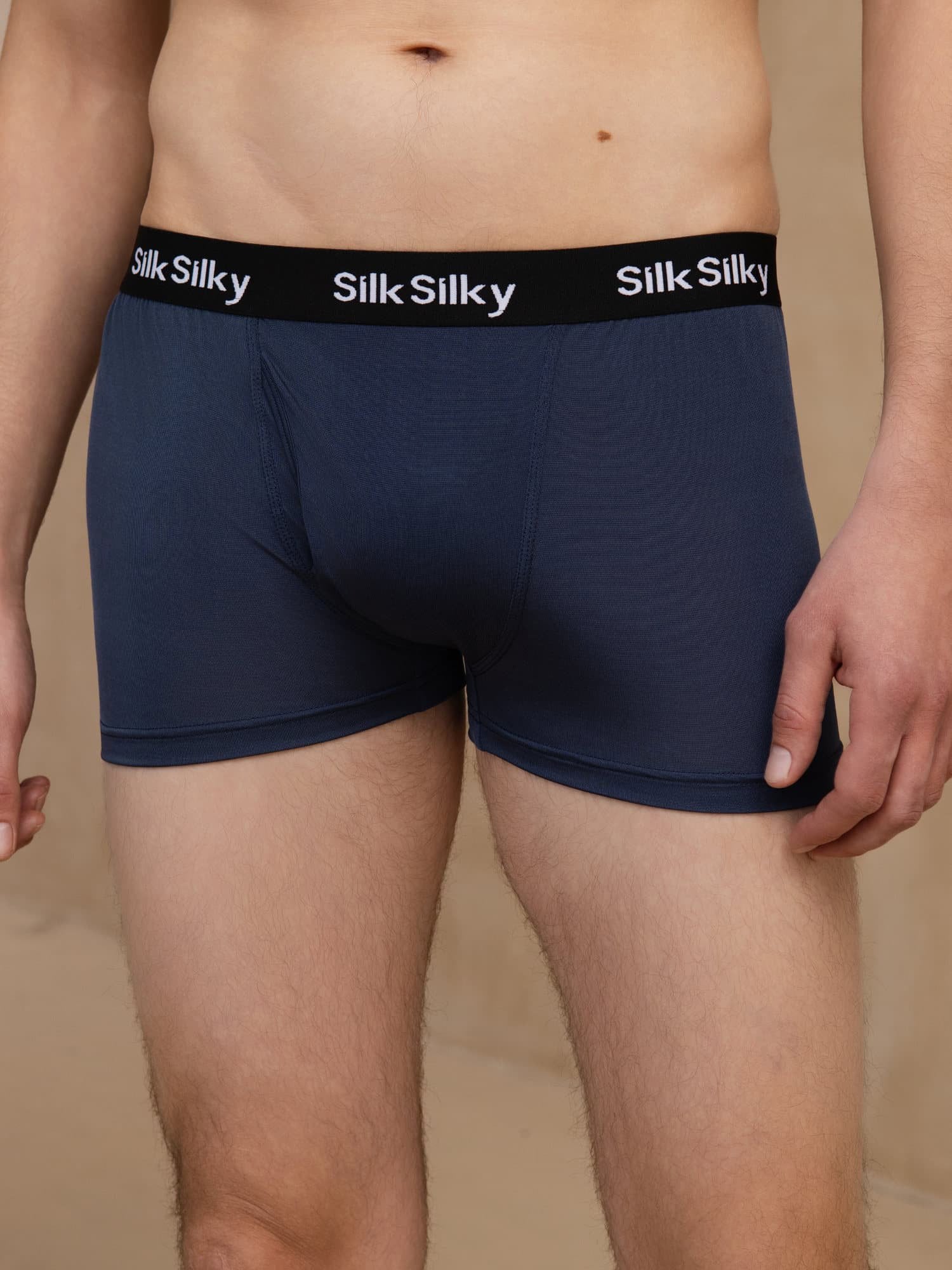 Reine Seide Herren Komfort Atmungsaktive Boxer Brief Unterwäsche - Image 12