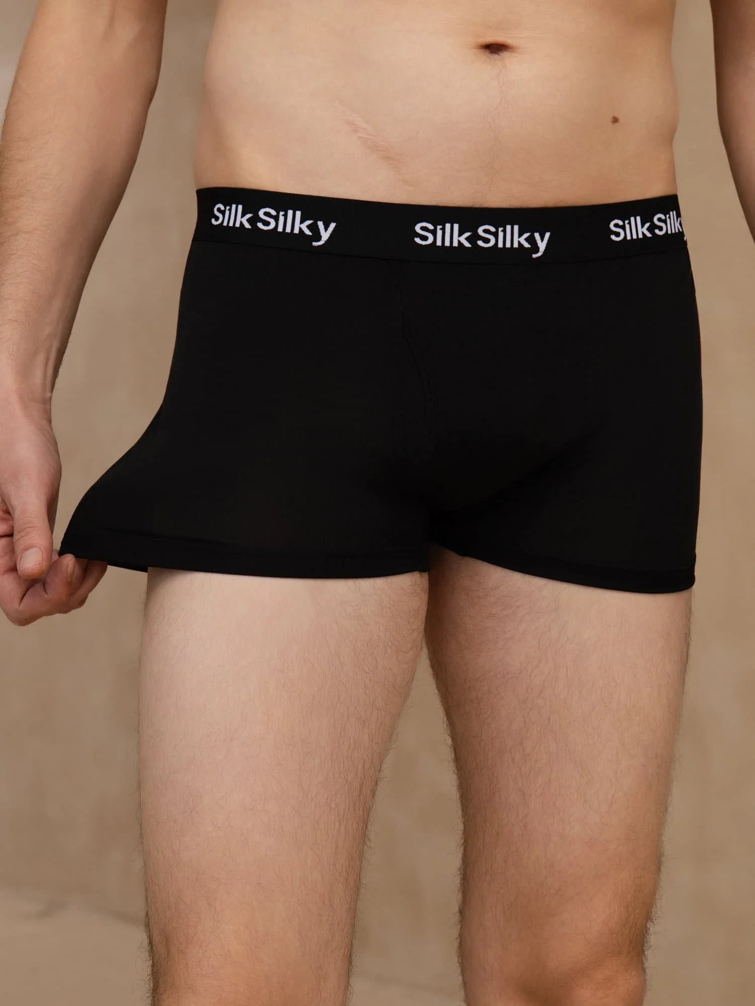Reine Seide Herren Komfort Atmungsaktive Boxer Brief Unterwäsche - Image 5