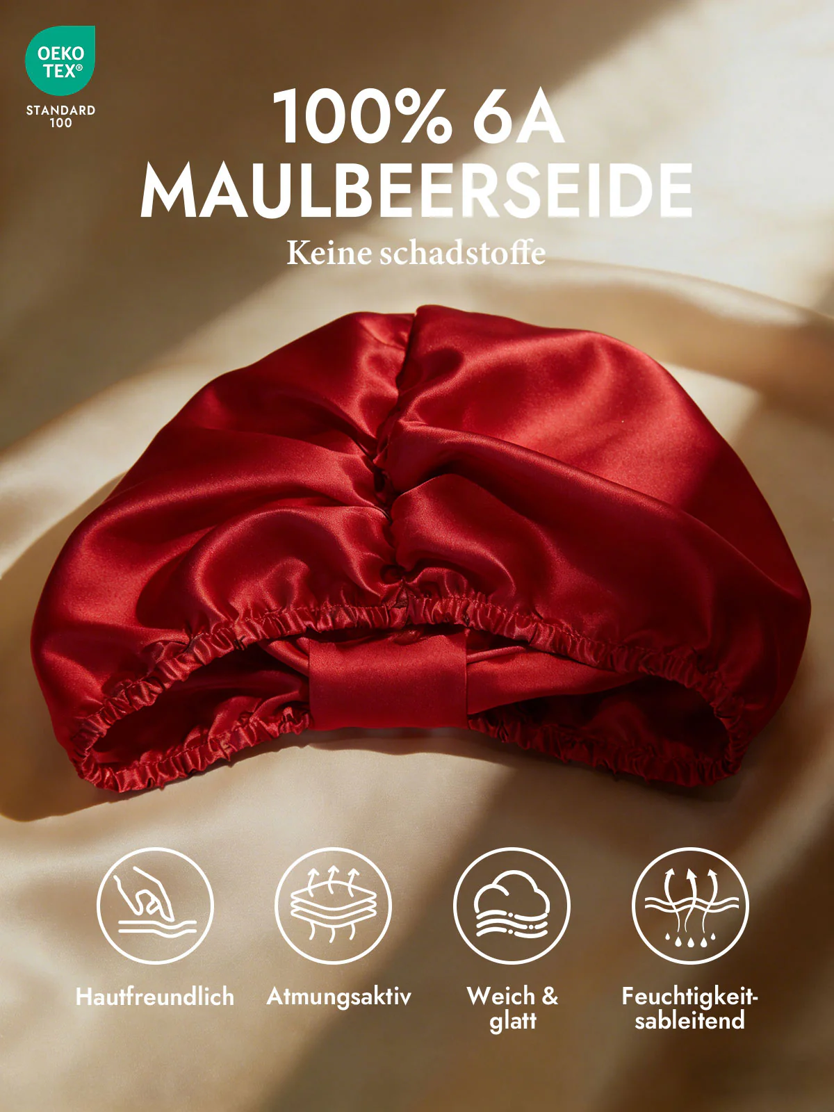 Reine Seide Nacht Turban Seidenhaube - Image 20