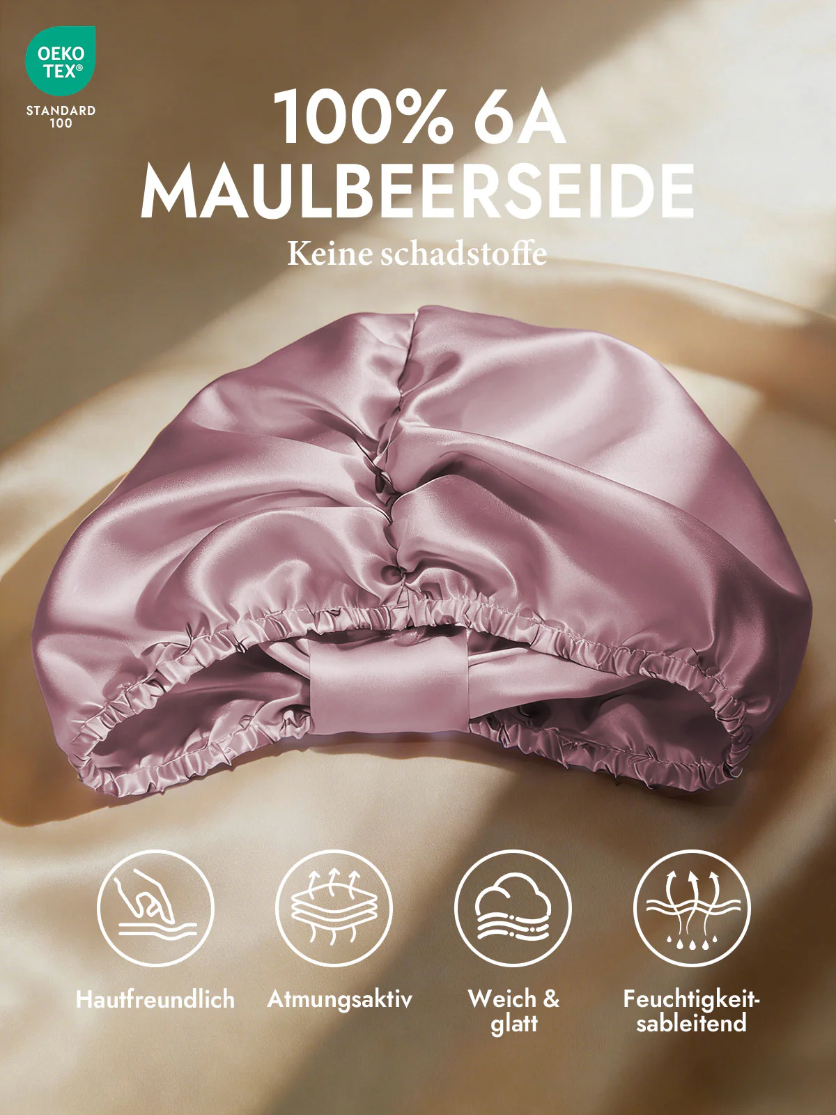 Reine Seide Nacht Turban Seidenhaube - Image 26