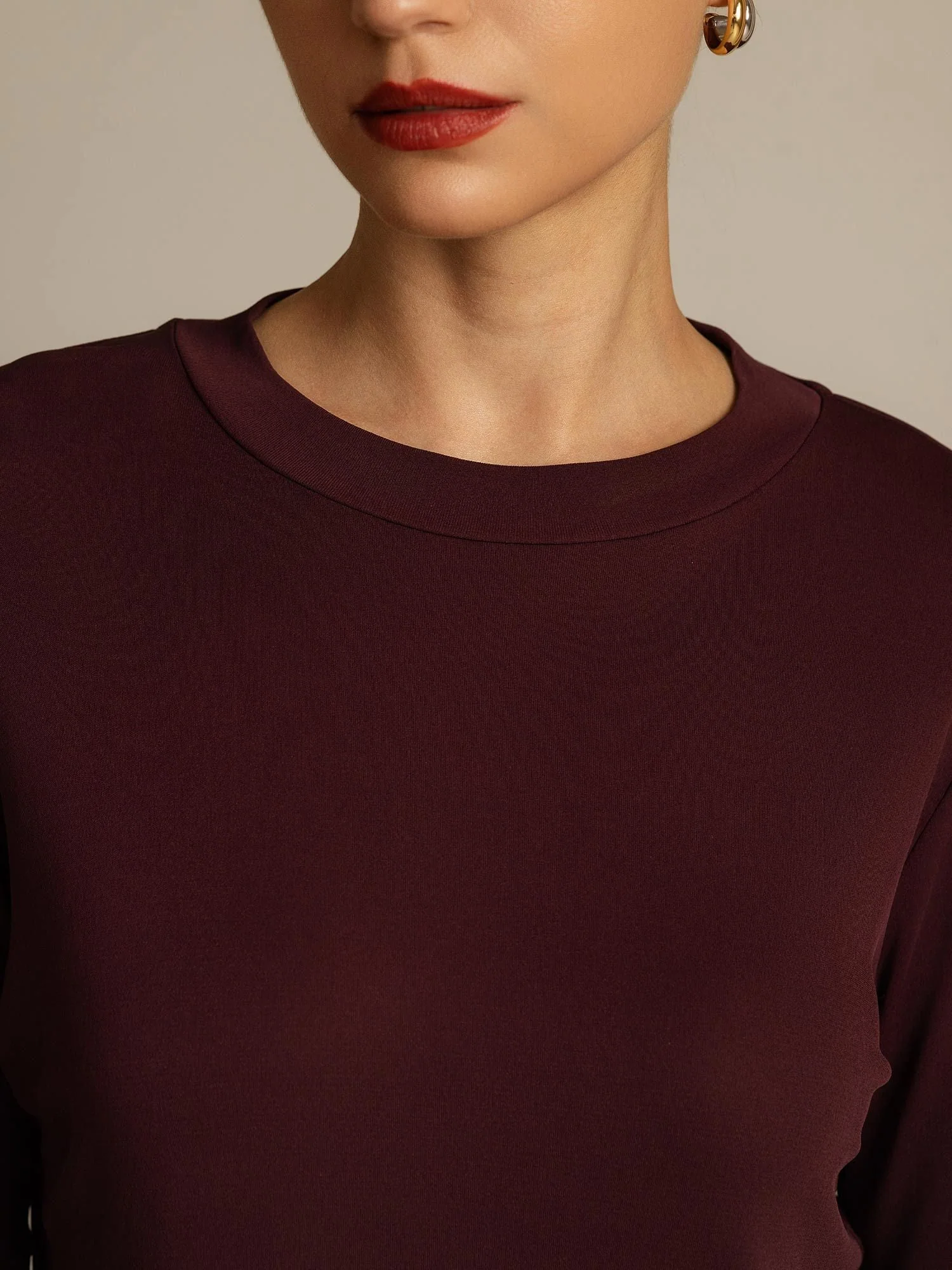 Damen T-Shirt Aus Reiner Seide Mit Halbarm Und Rundhalsausschnitt - Image 20
