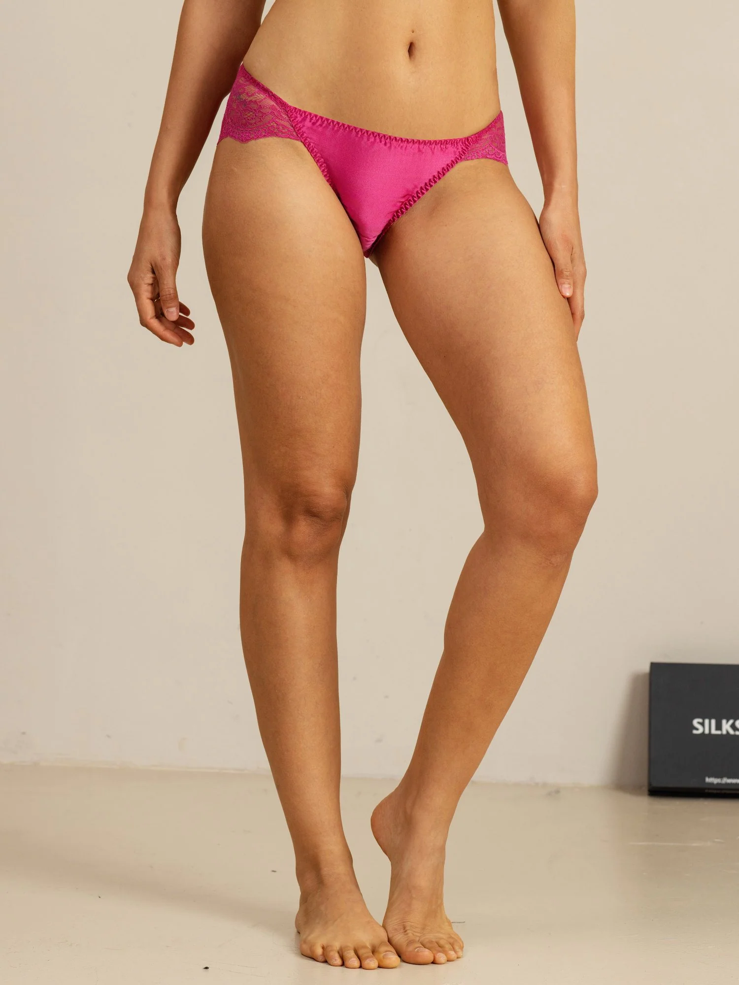 Reine Seide Sexy Komfort Slip Mit Gewellter Spitze - Image 11