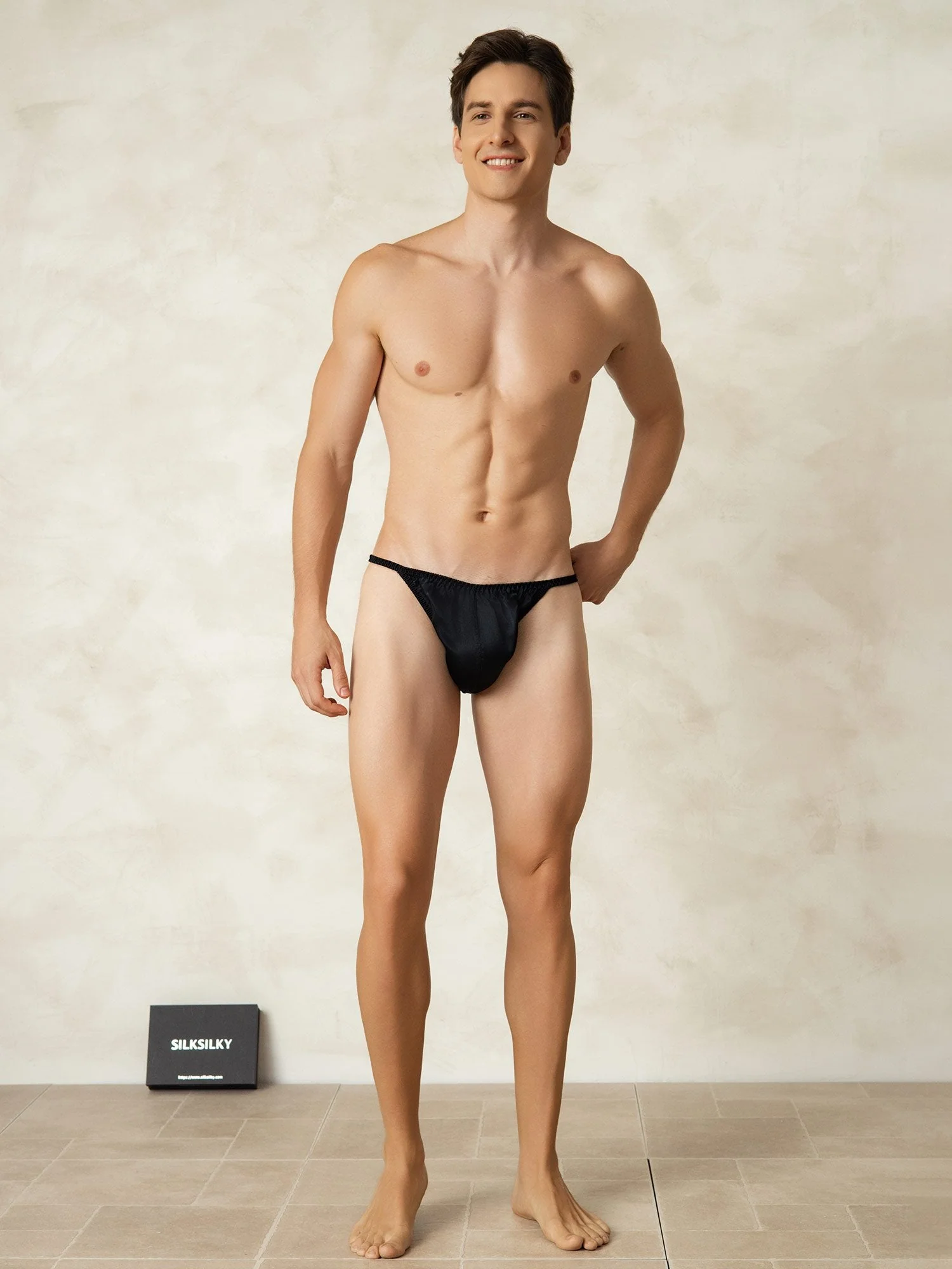 100% Maulbeerseide Herren-String Unterwäsche - Image 8