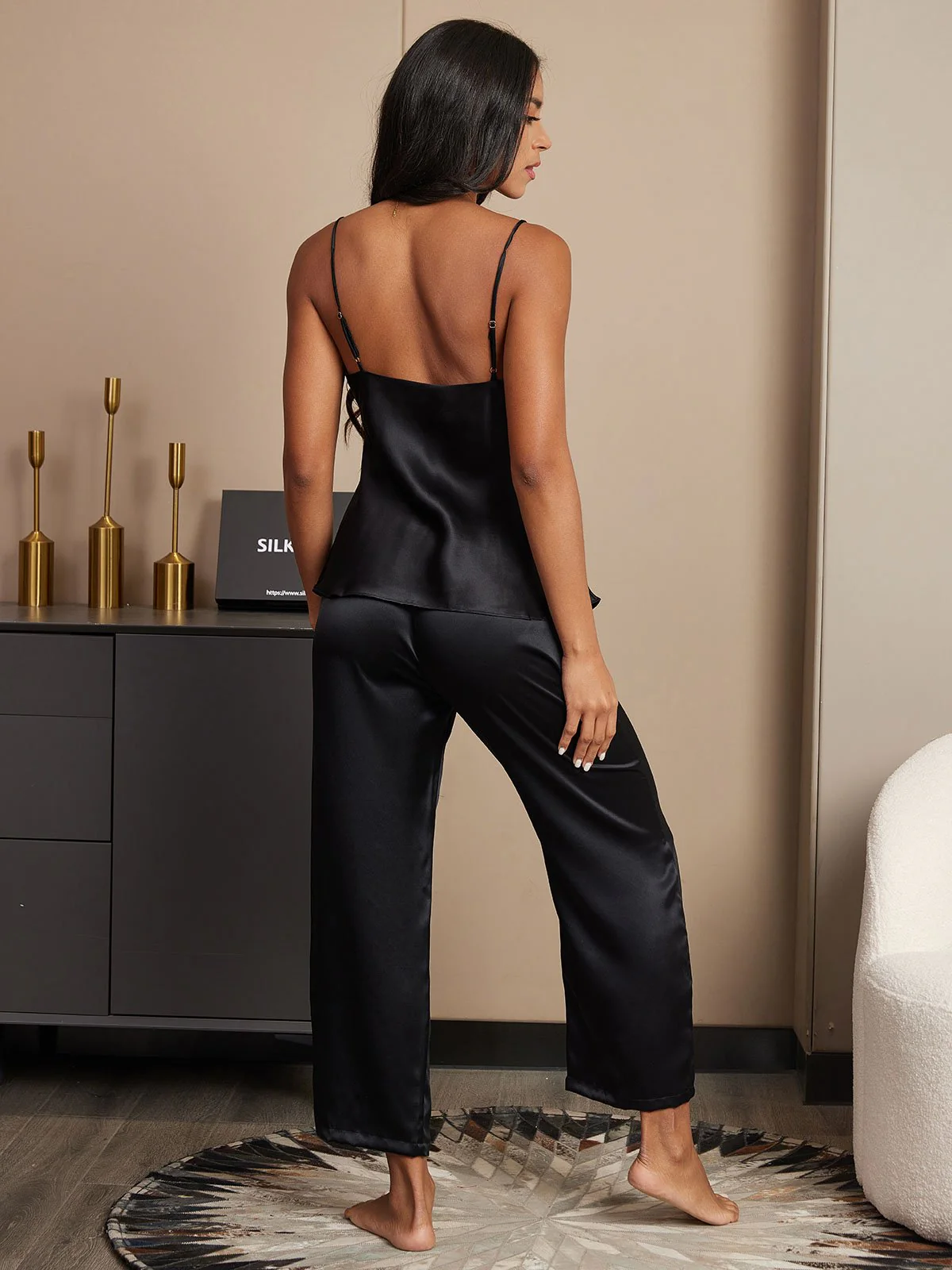 Seiden-Cami-Hose-Pyjama-Set - Image 8