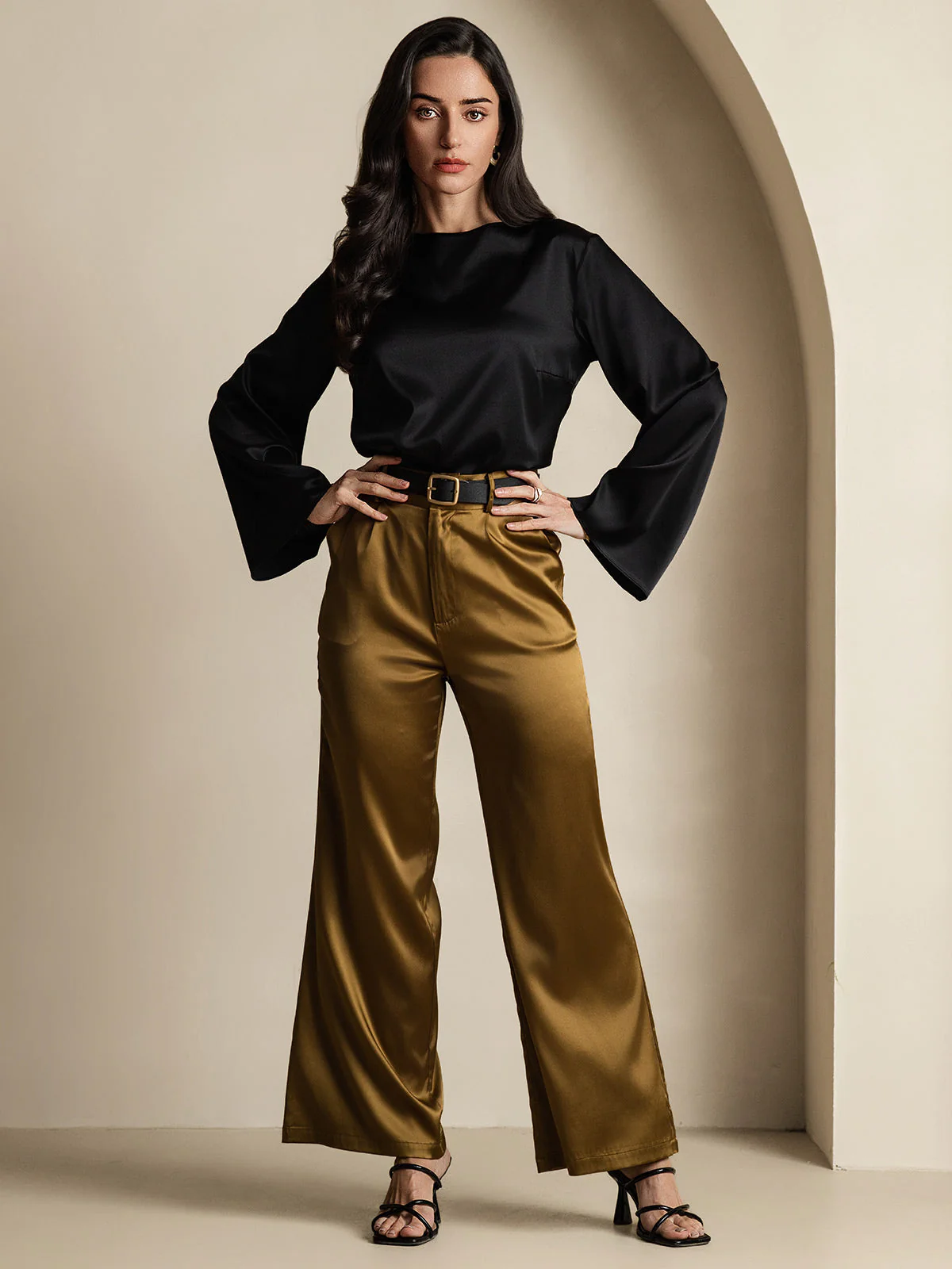 19Momme Seide Relaxed Langarm Bluse - Image 39
