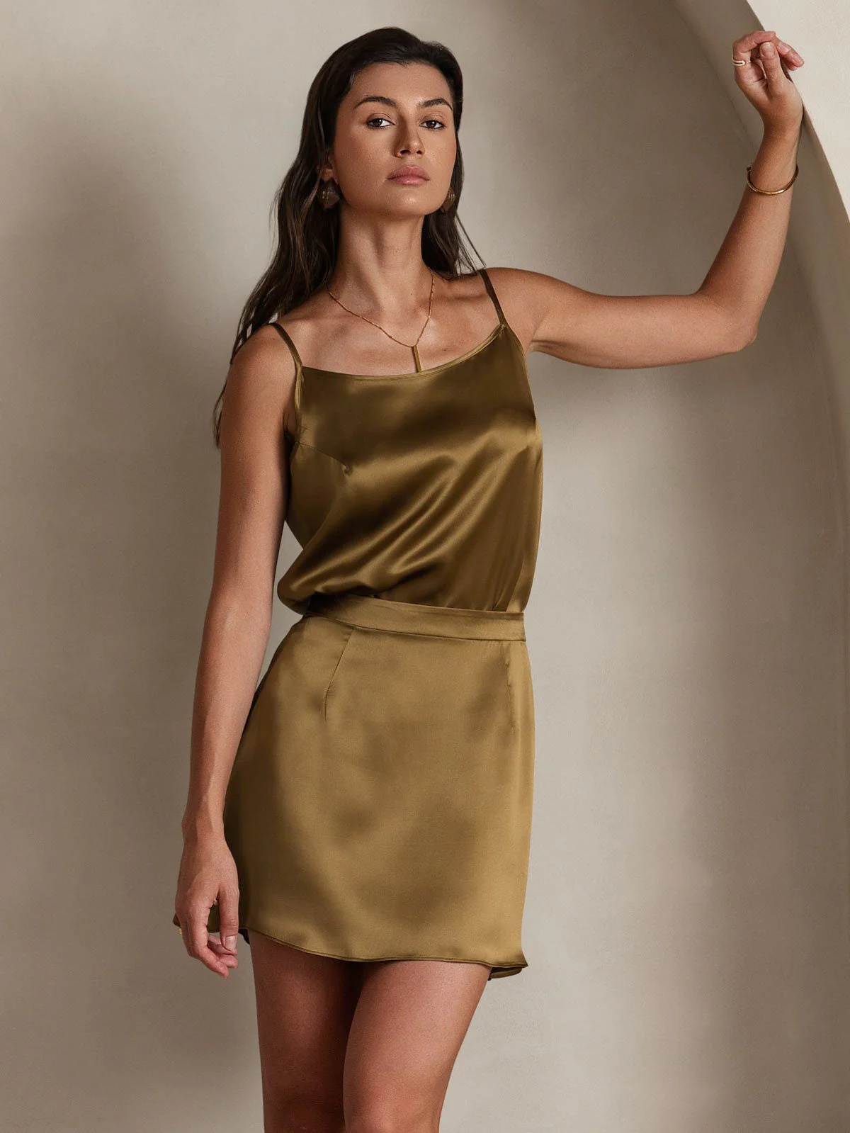 19Momme Seiden Spaghettiträgern Camisole-Top - Image 4