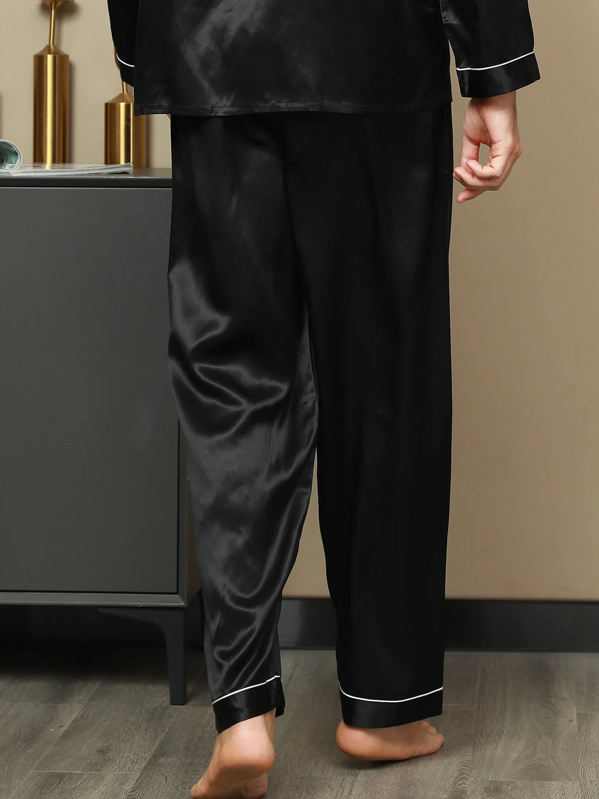 Pure Seide Casual Schlafhosen - Image 10