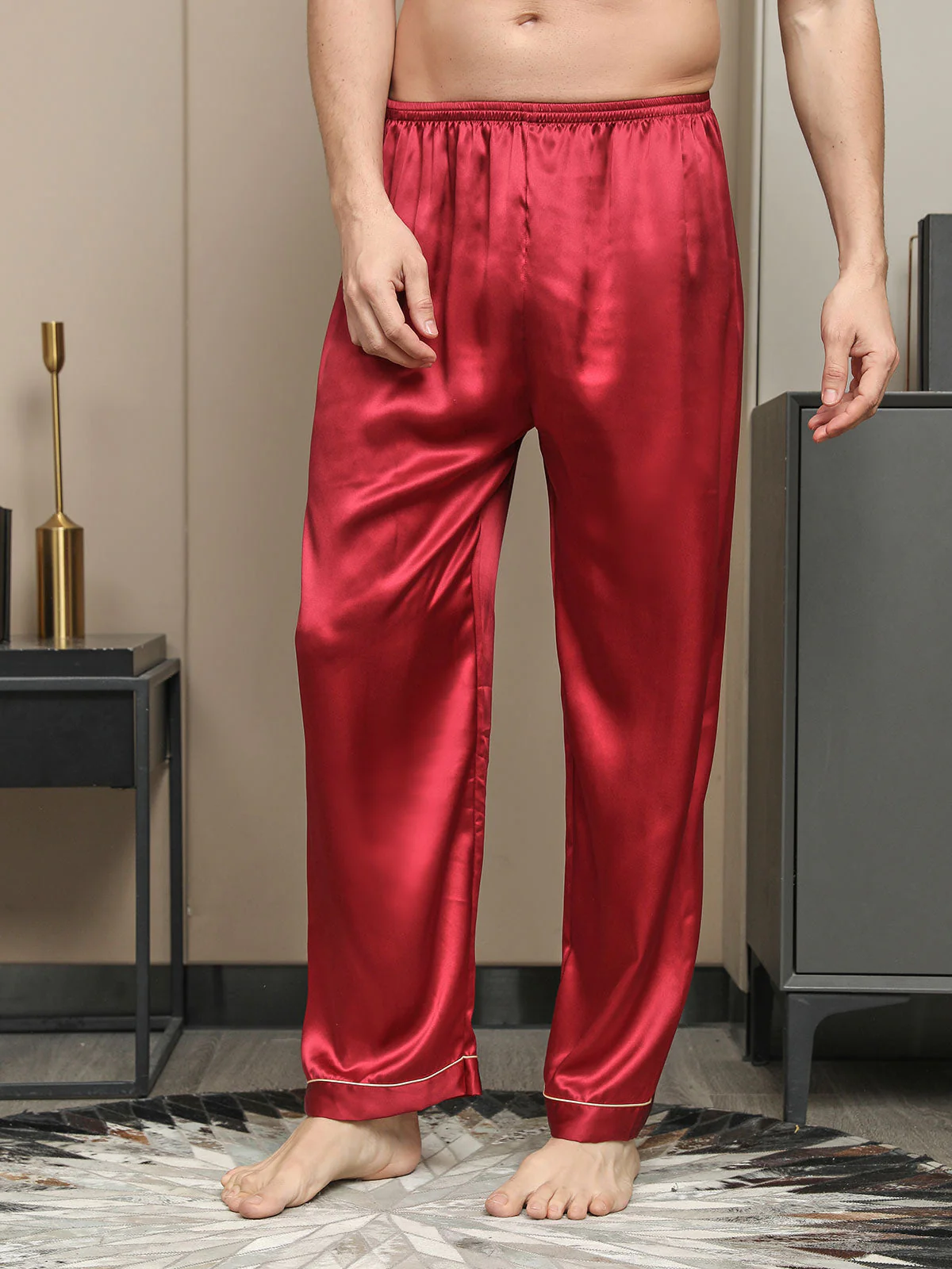 Pure Seide Casual Schlafhosen - Image 17