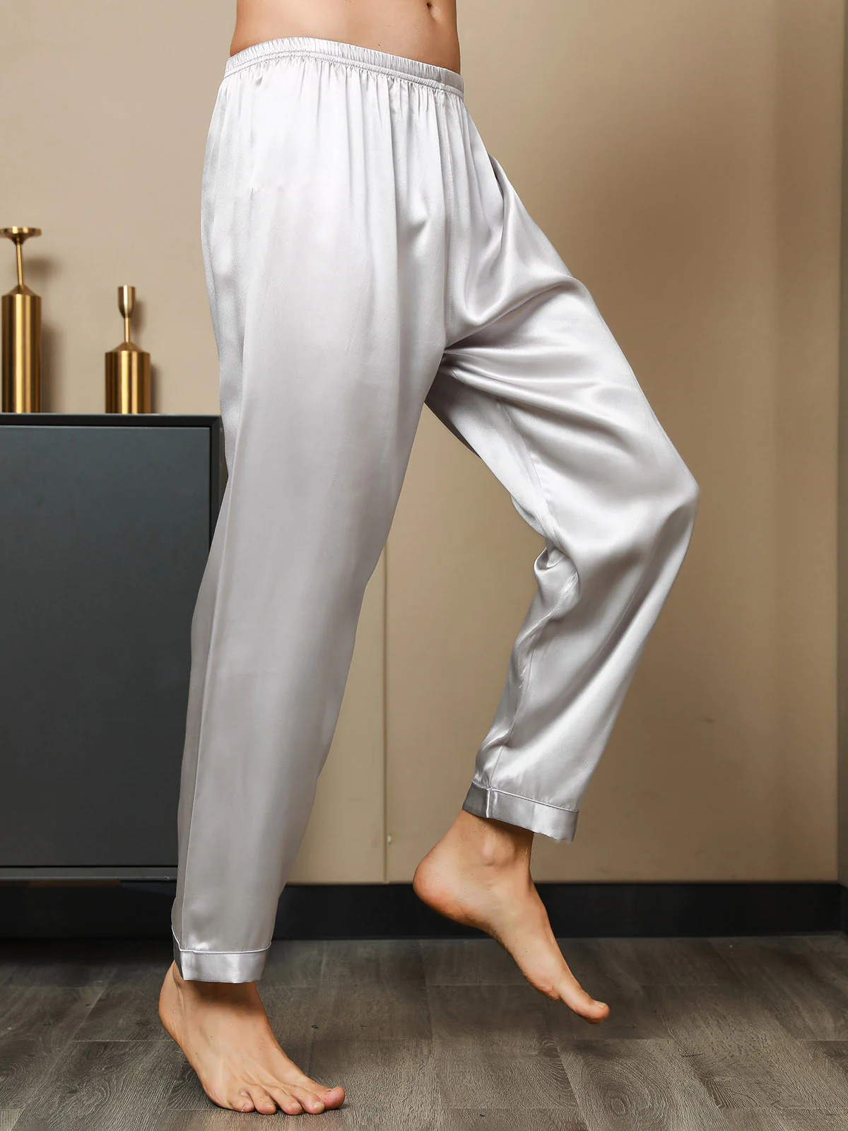 Pure Seide Casual Schlafhosen - Image 19