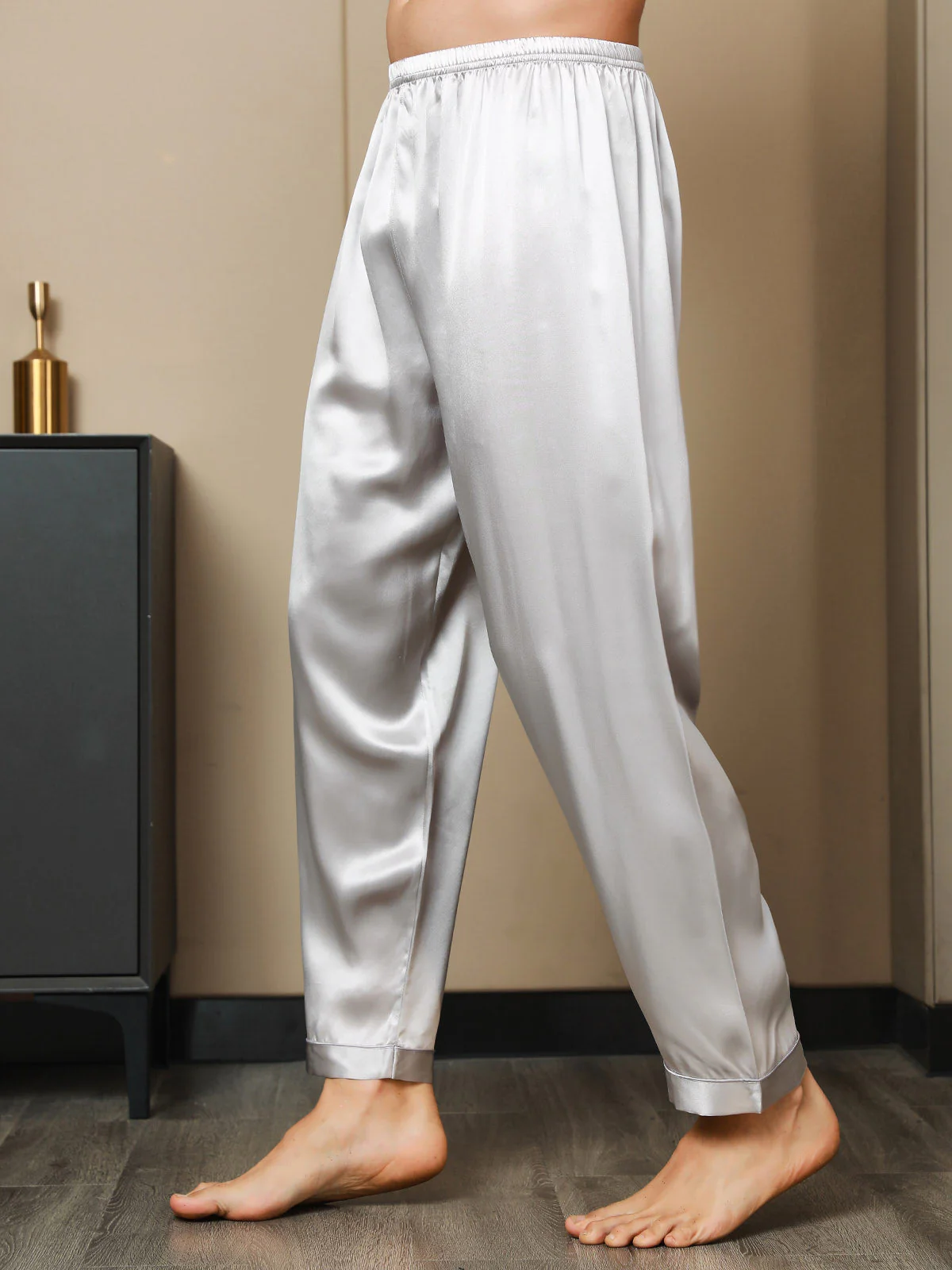 Pure Seide Casual Schlafhosen - Image 23