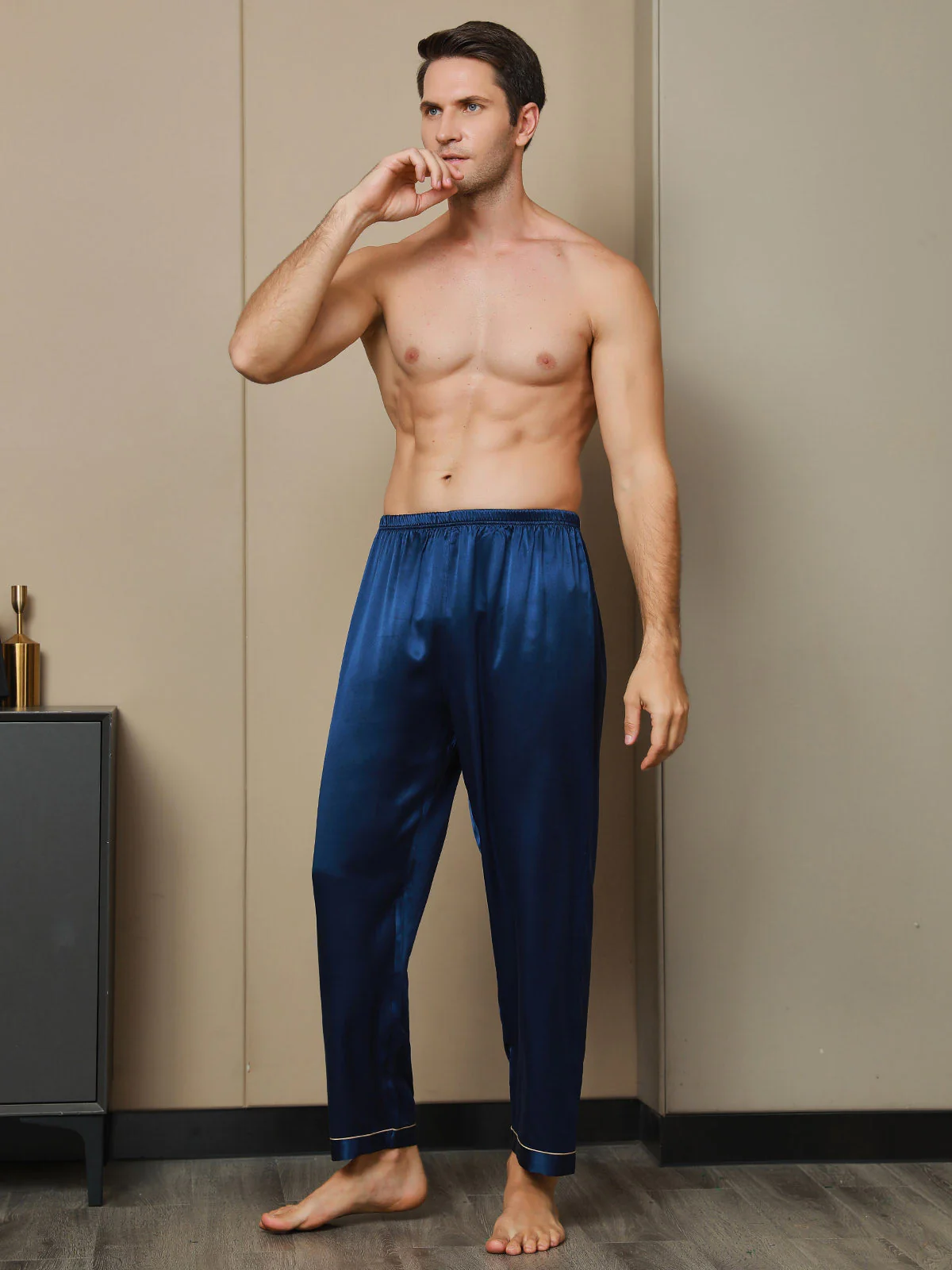 Pure Seide Casual Schlafhosen - Image 4