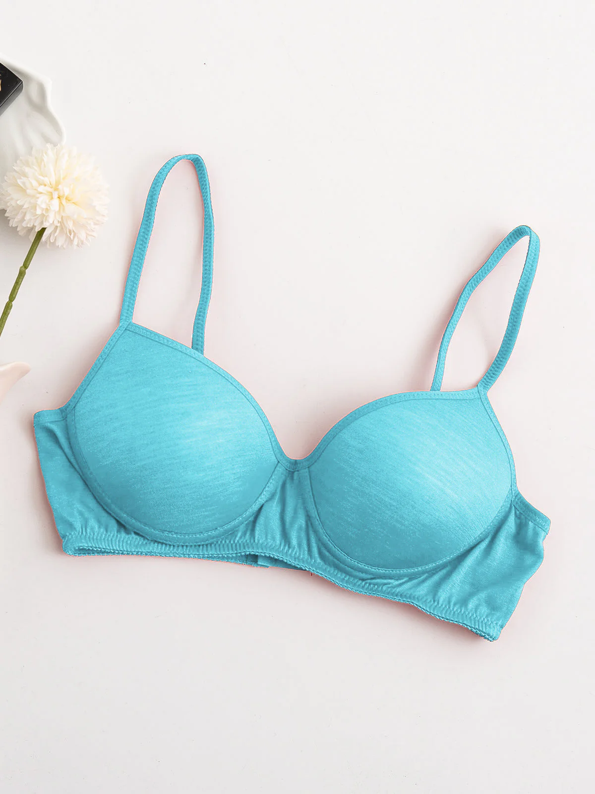 Sportlicher Kabelloser Seidenjersey-Komfort-Bralette - Image 32